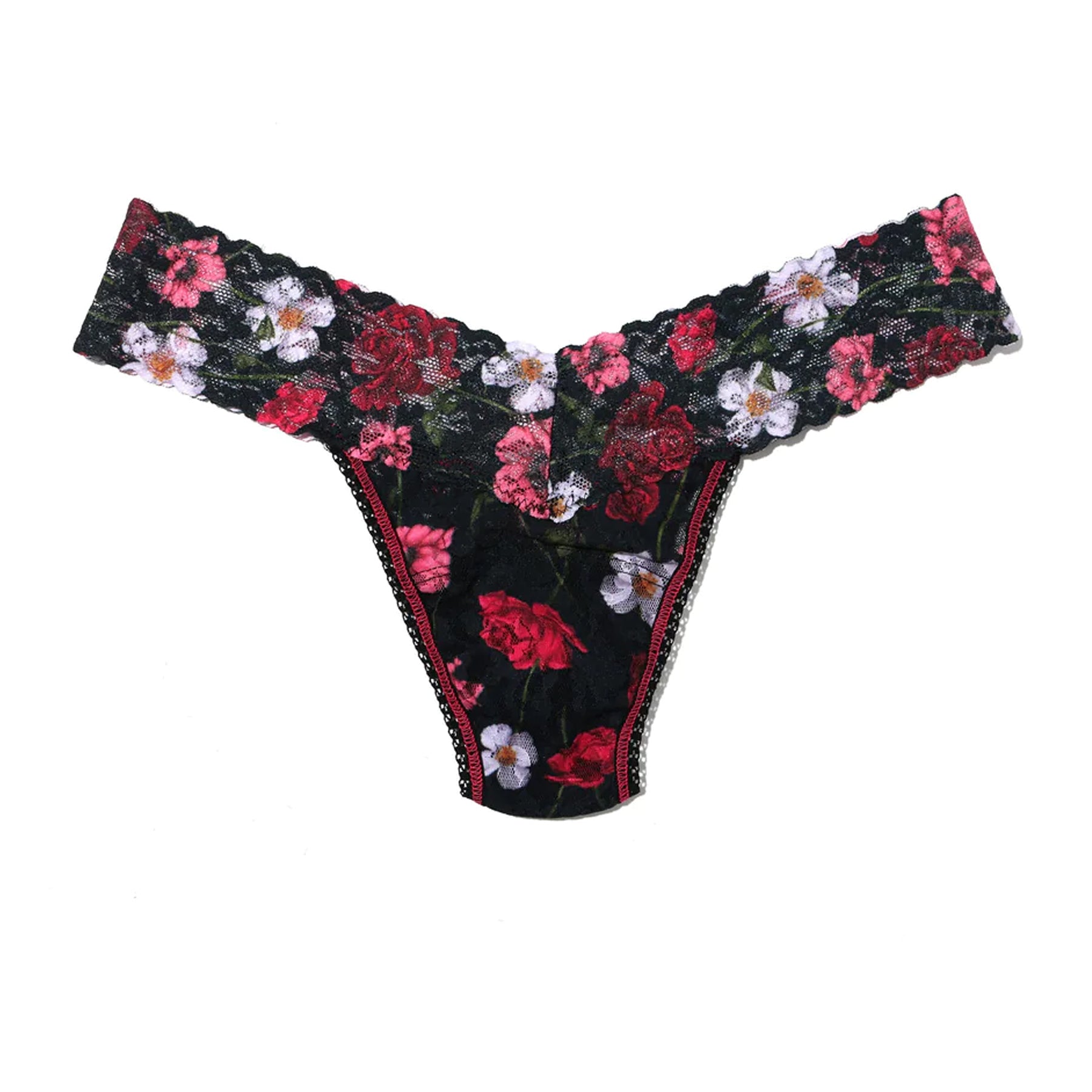 HSIA Retro Rose-patterned Lace Bikini Underwear 3 Pack