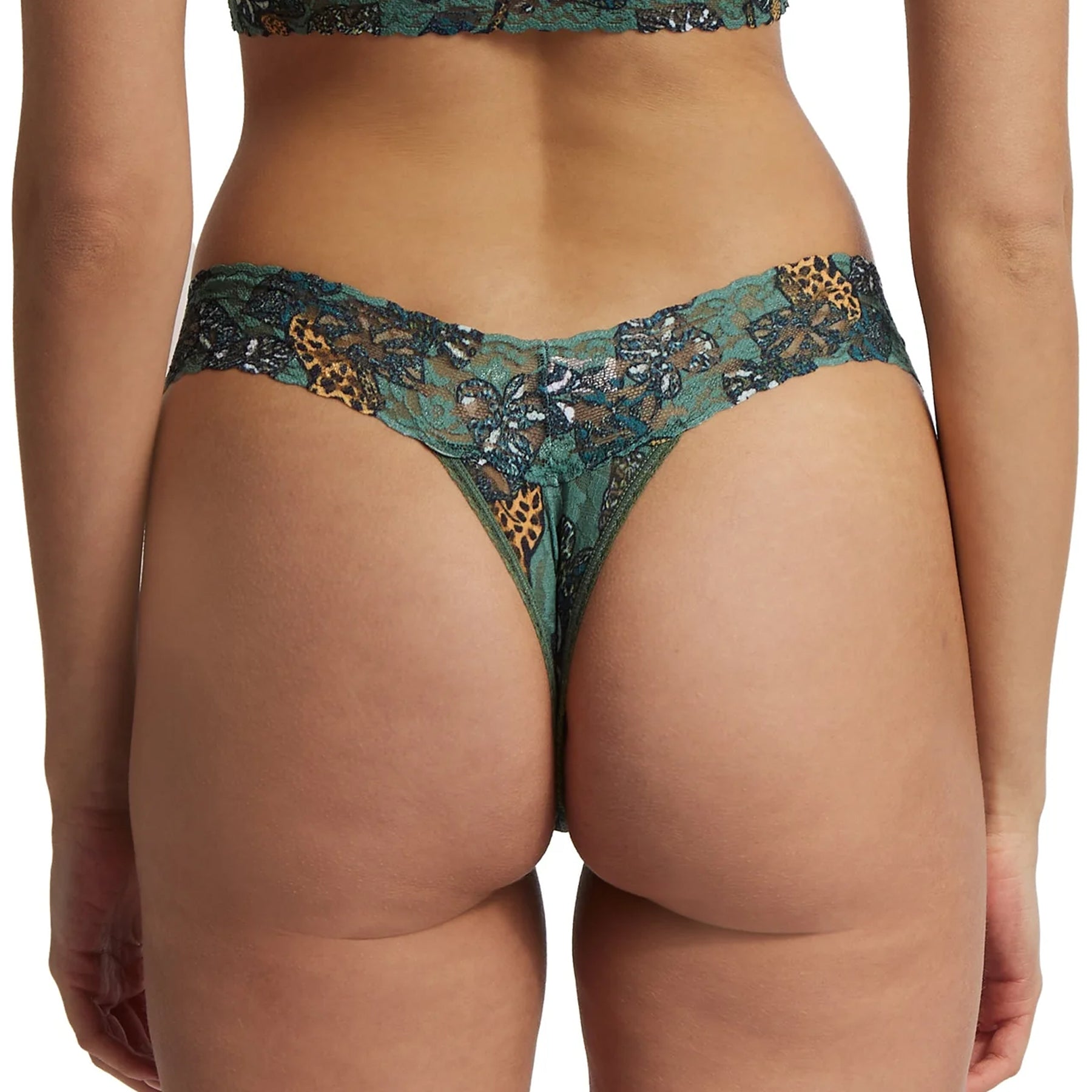 Hanky Panky Printed Lace Low Rise Thong
