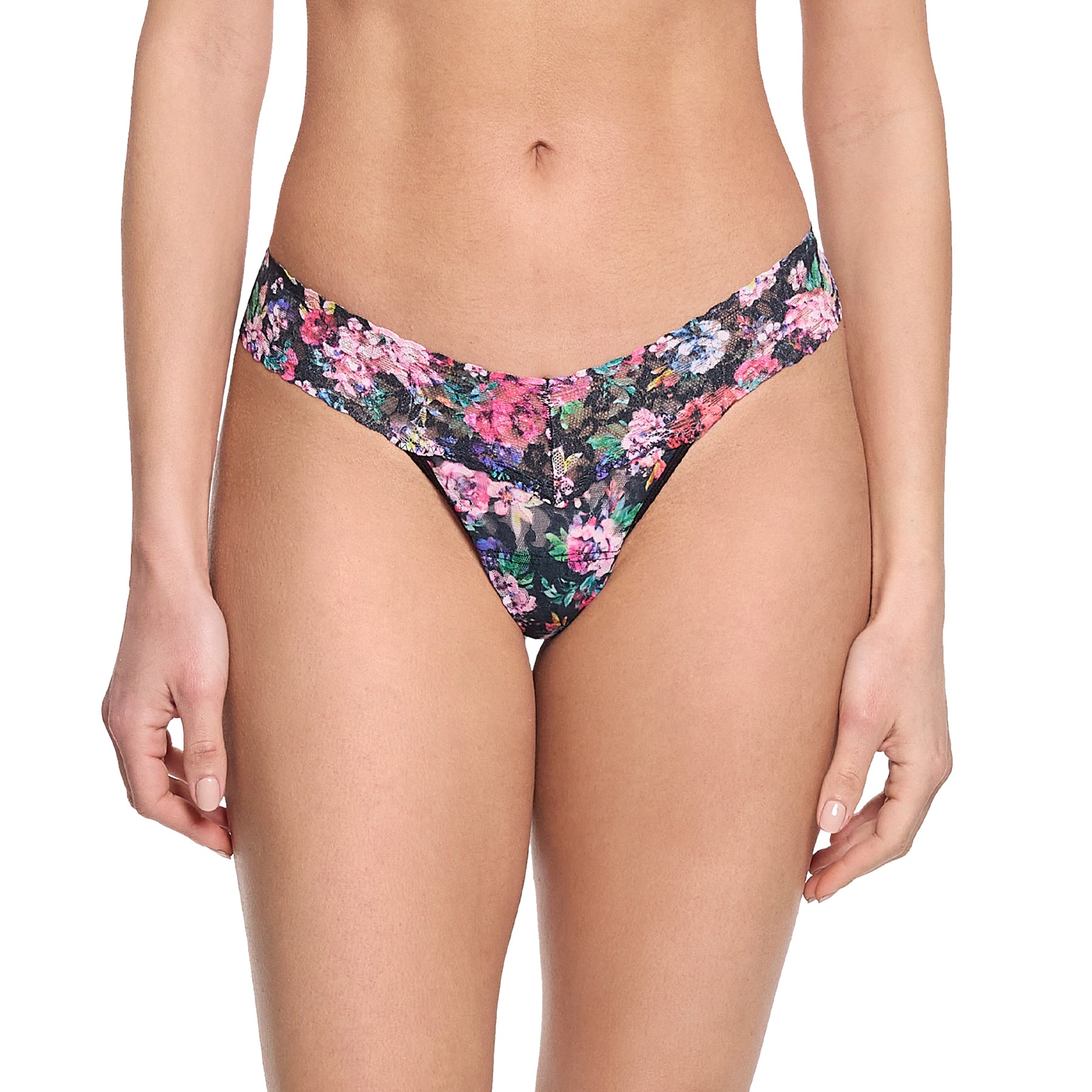 Hanky Panky Printed Lace Low Rise Thong