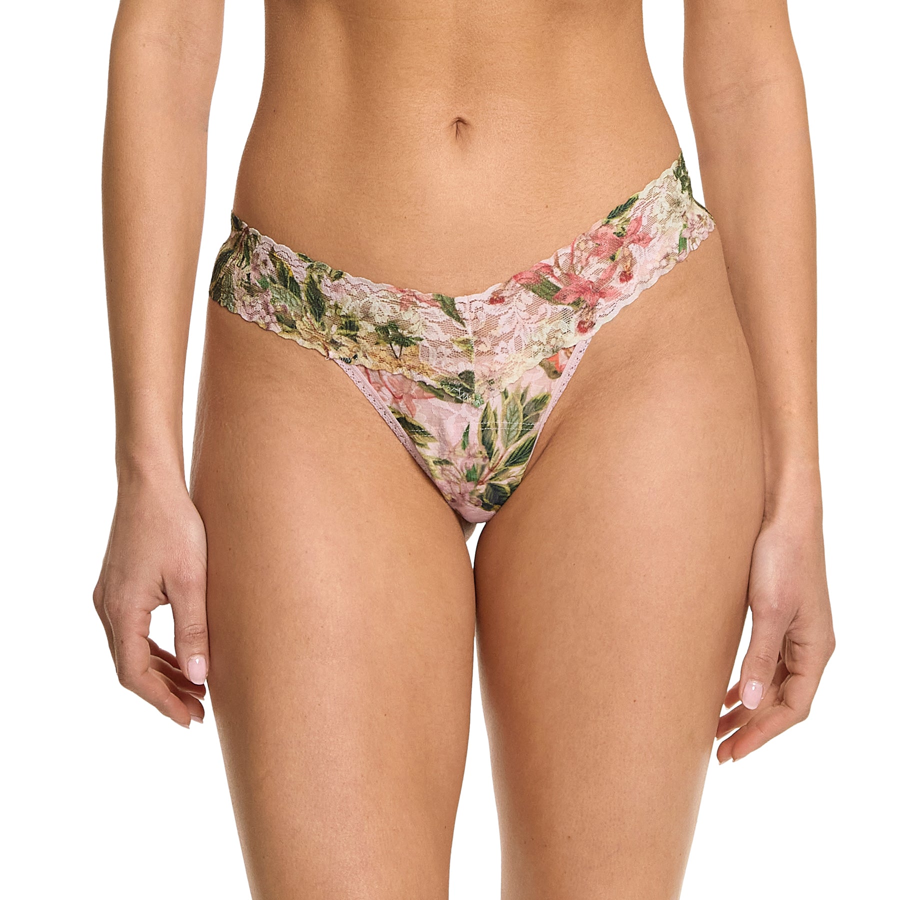 Hanky Panky Printed Lace Low Rise Thong