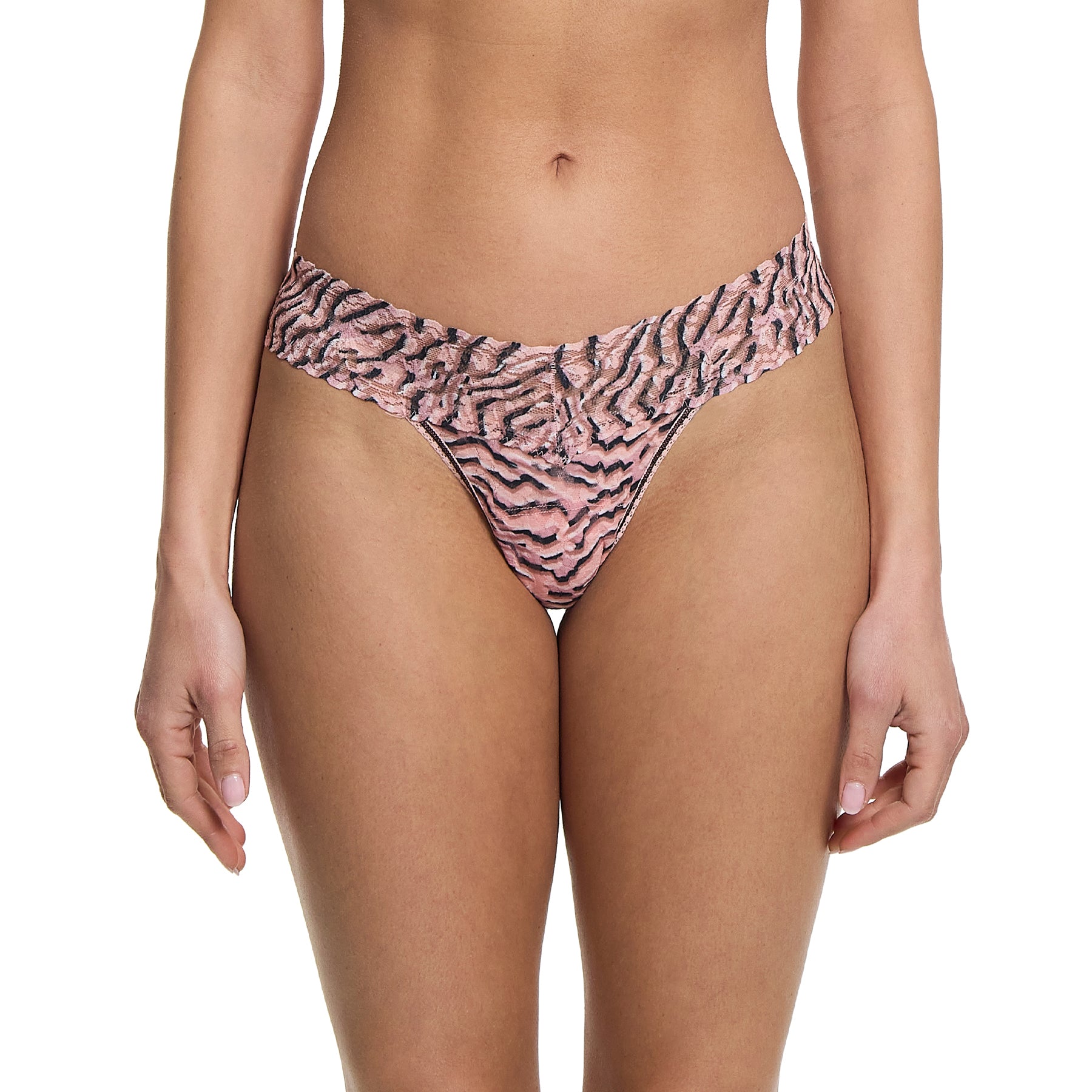 Hanky Panky Printed Lace Low Rise Thong