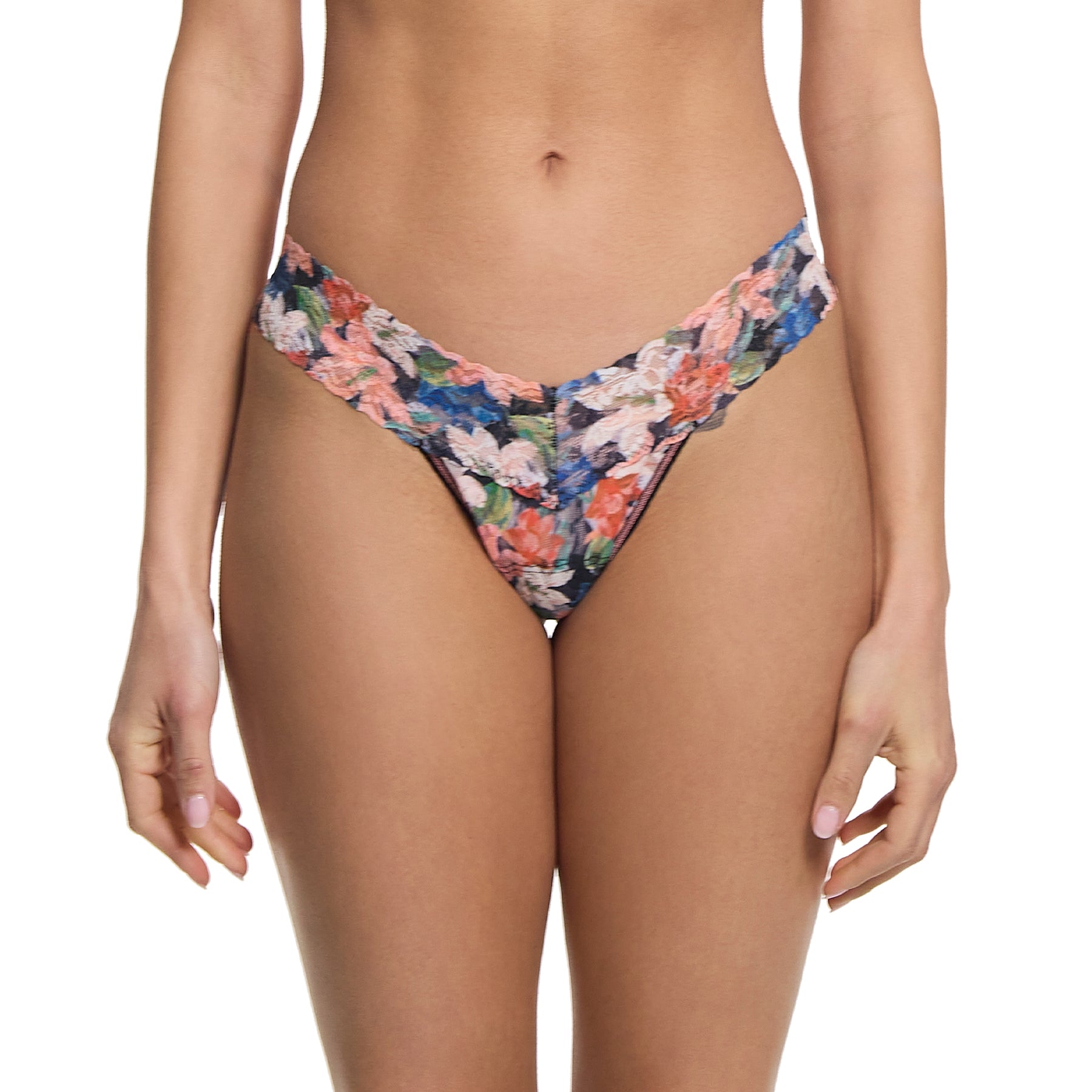 Hanky Panky Printed Lace Low Rise Thong