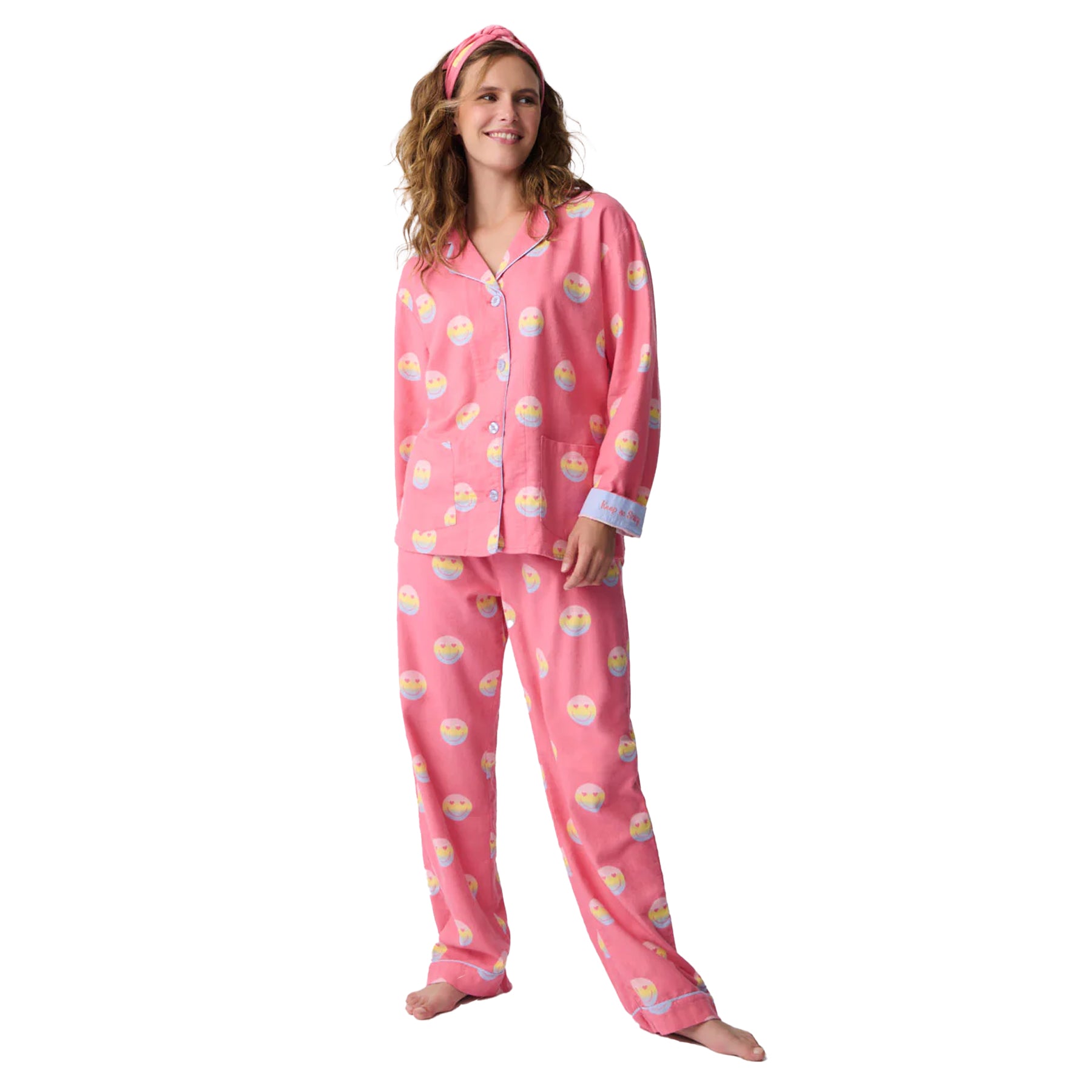 PJ Salvage Keep On Smiling Flannel PJ Set