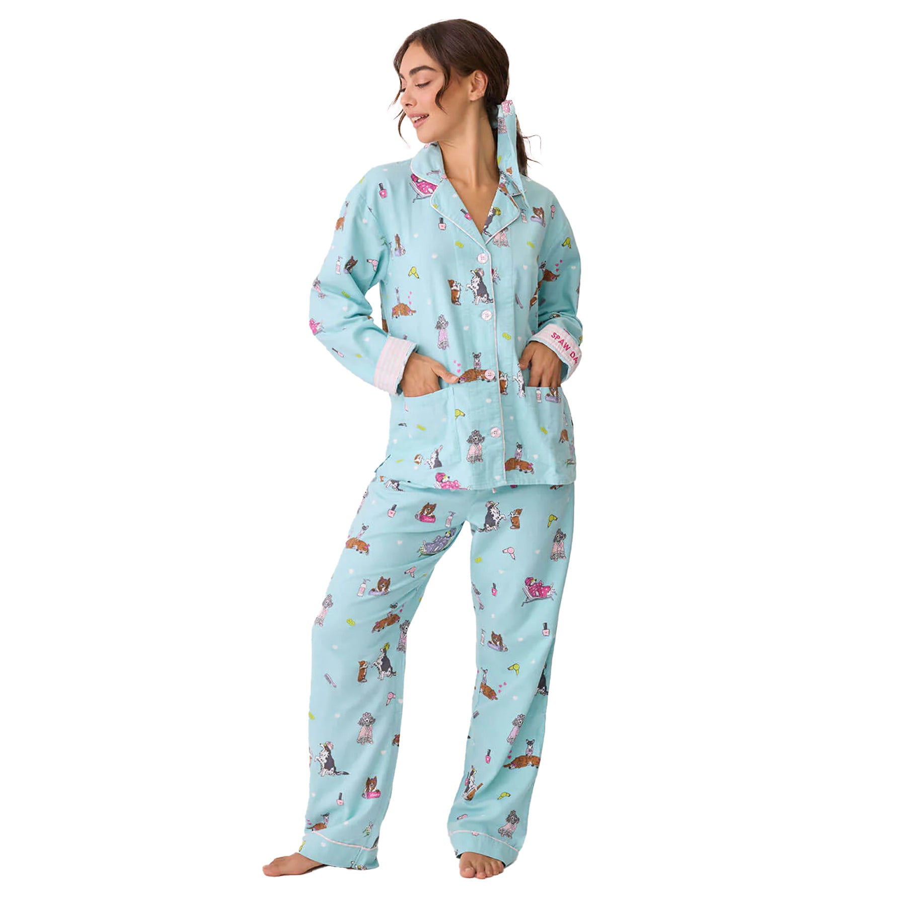 PJ Salvage Spaw Day Flannel PJ Set