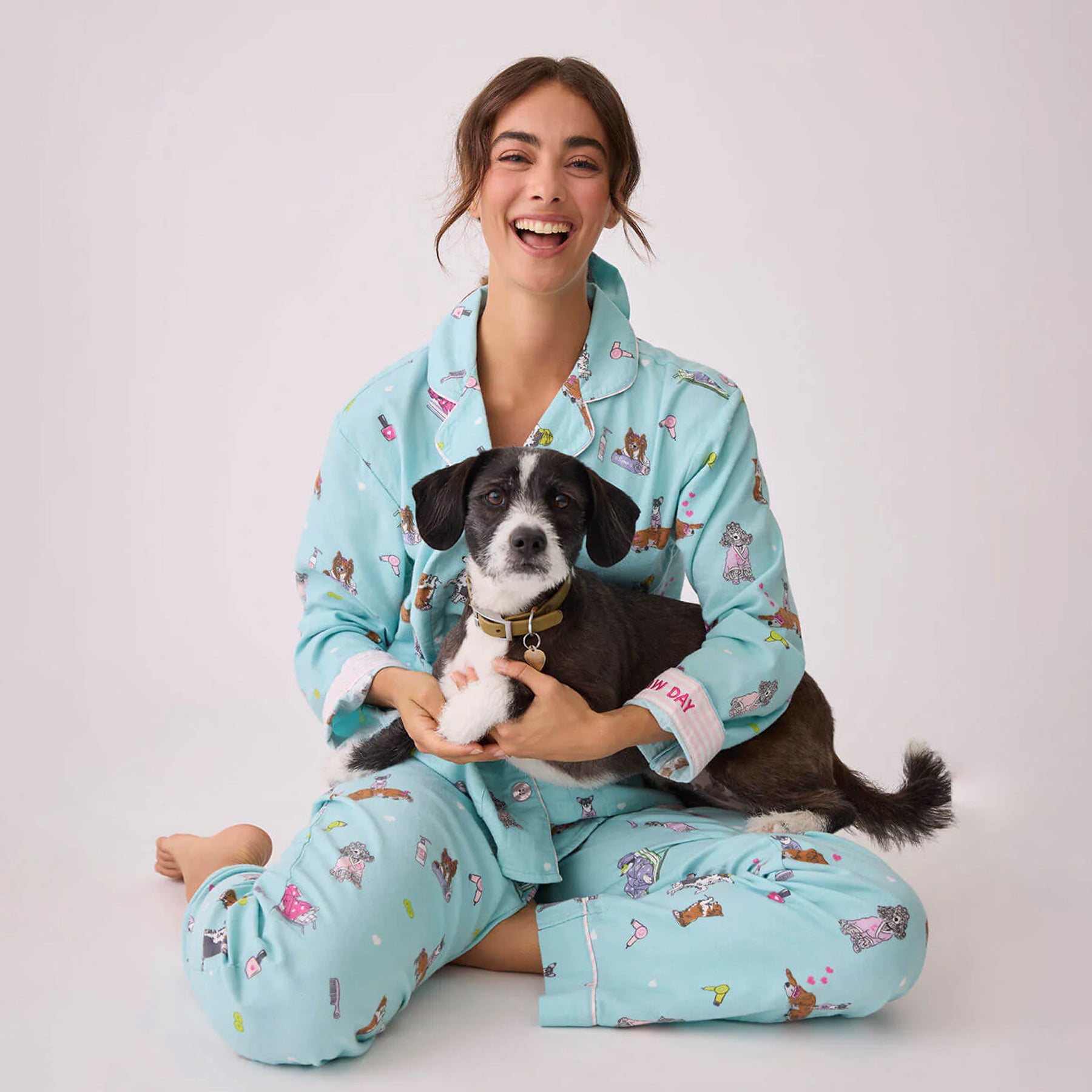 PJ Salvage Spaw Day Flannel PJ Set