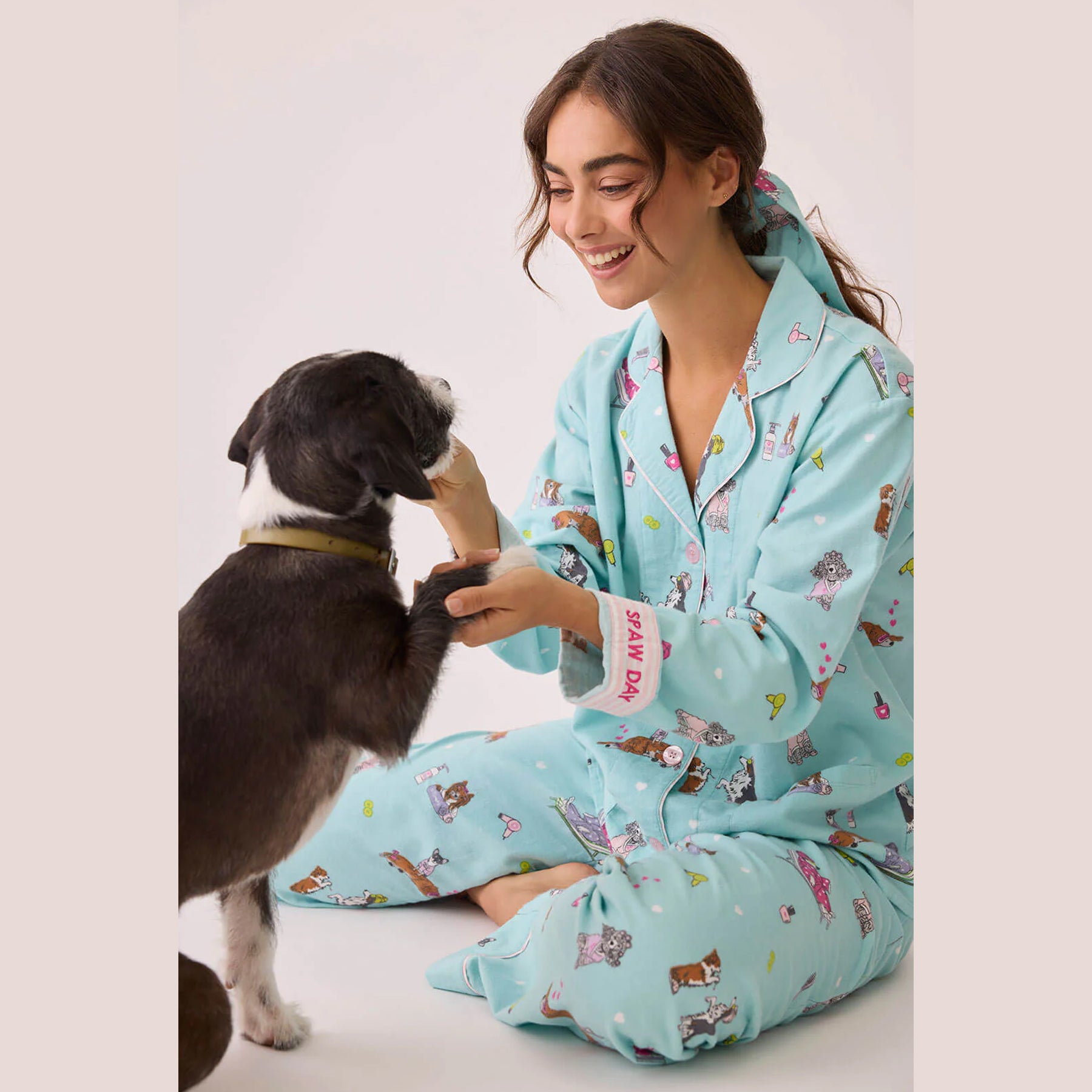 PJ Salvage Spaw Day Flannel PJ Set