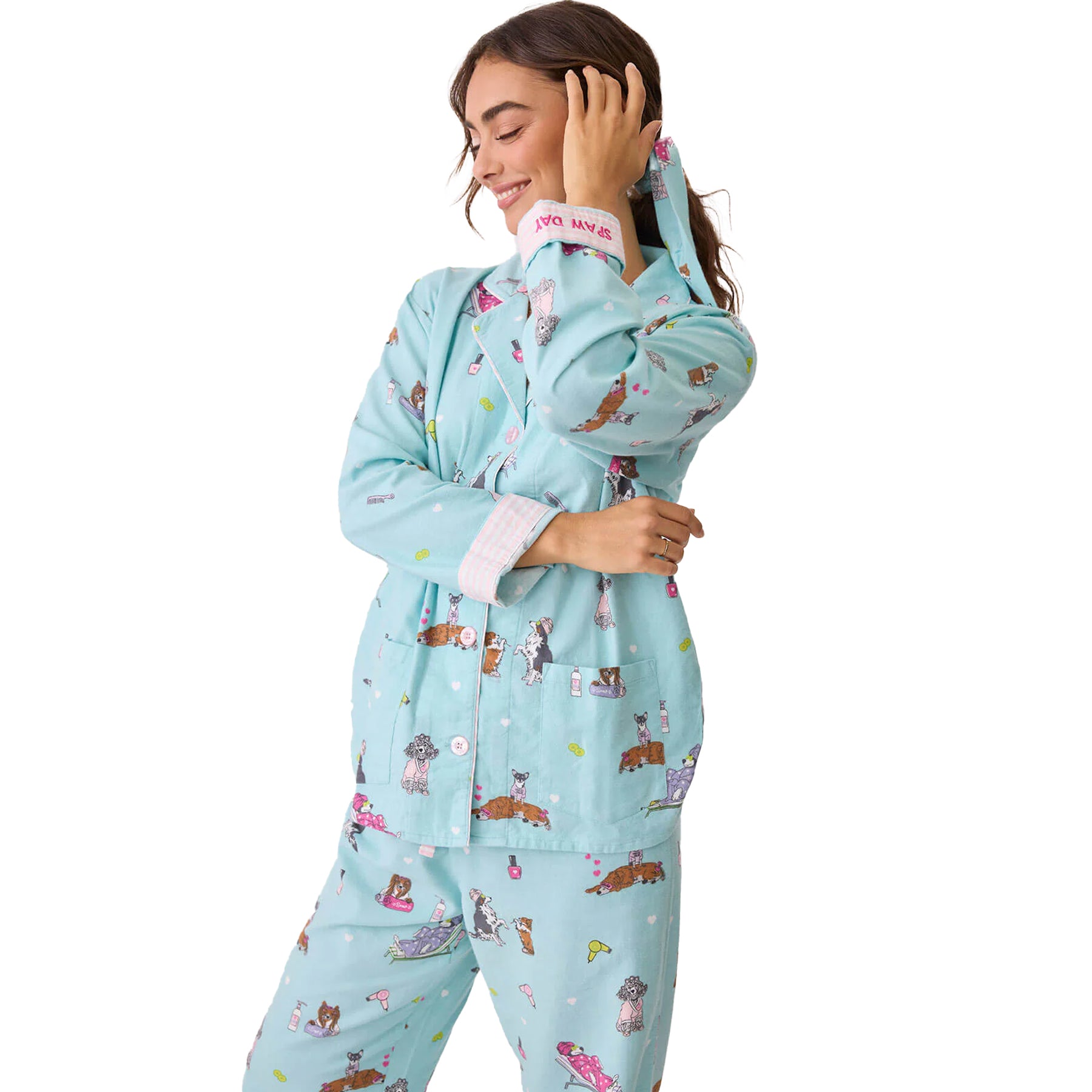 PJ Salvage Spaw Day Flannel PJ Set