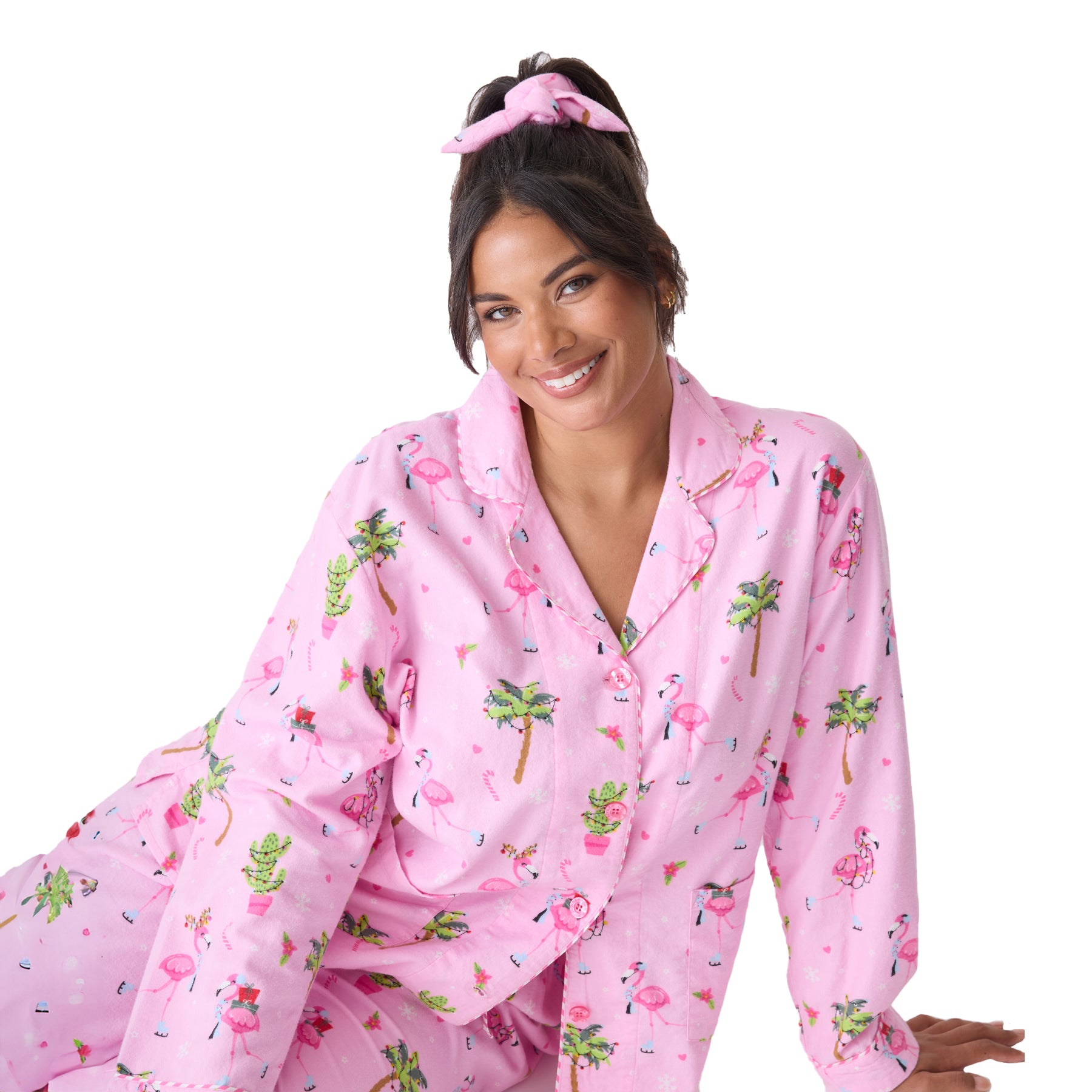 PJ Salvage Flamingo Flannel PJ Set