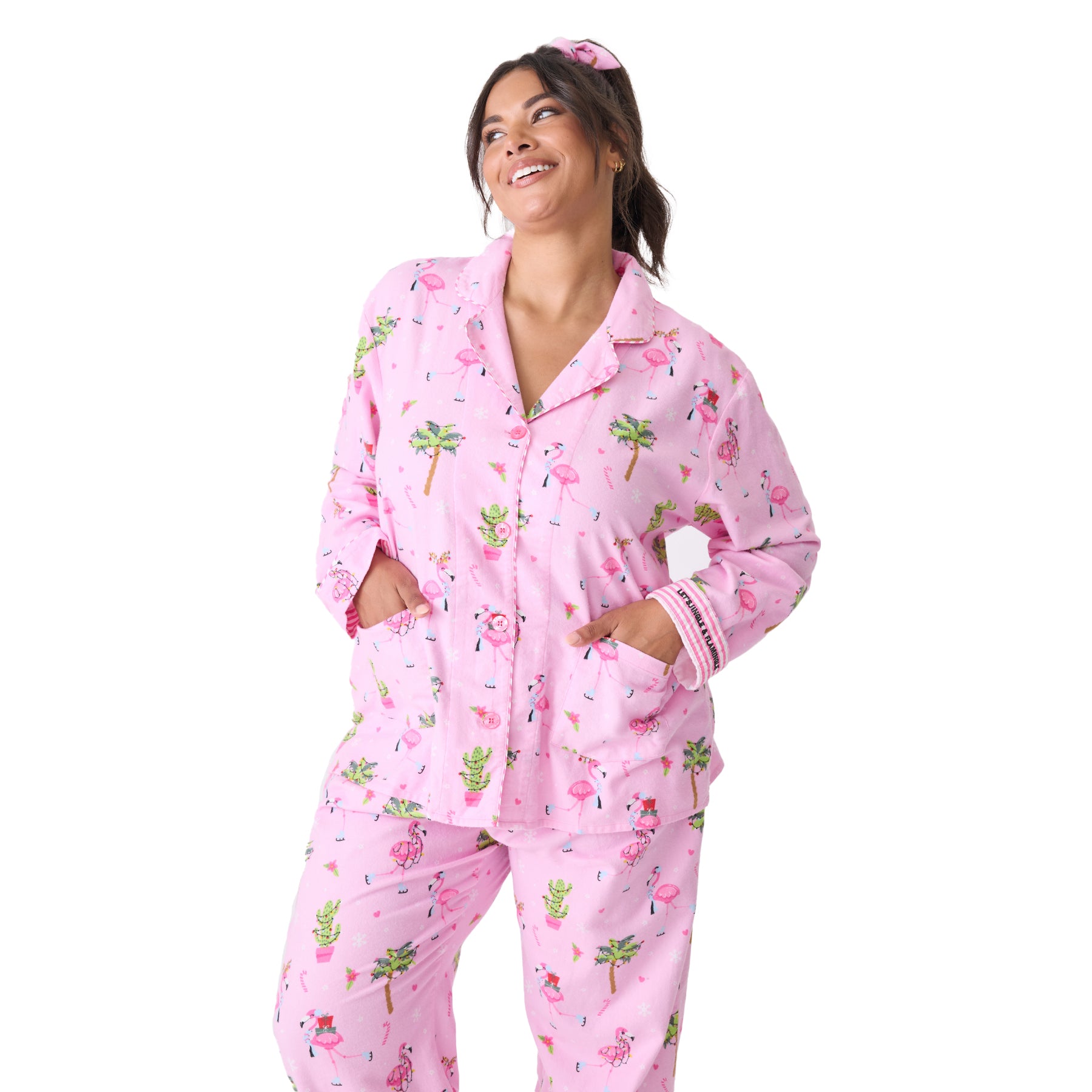 PJ Salvage Flamingo Flannel PJ Set