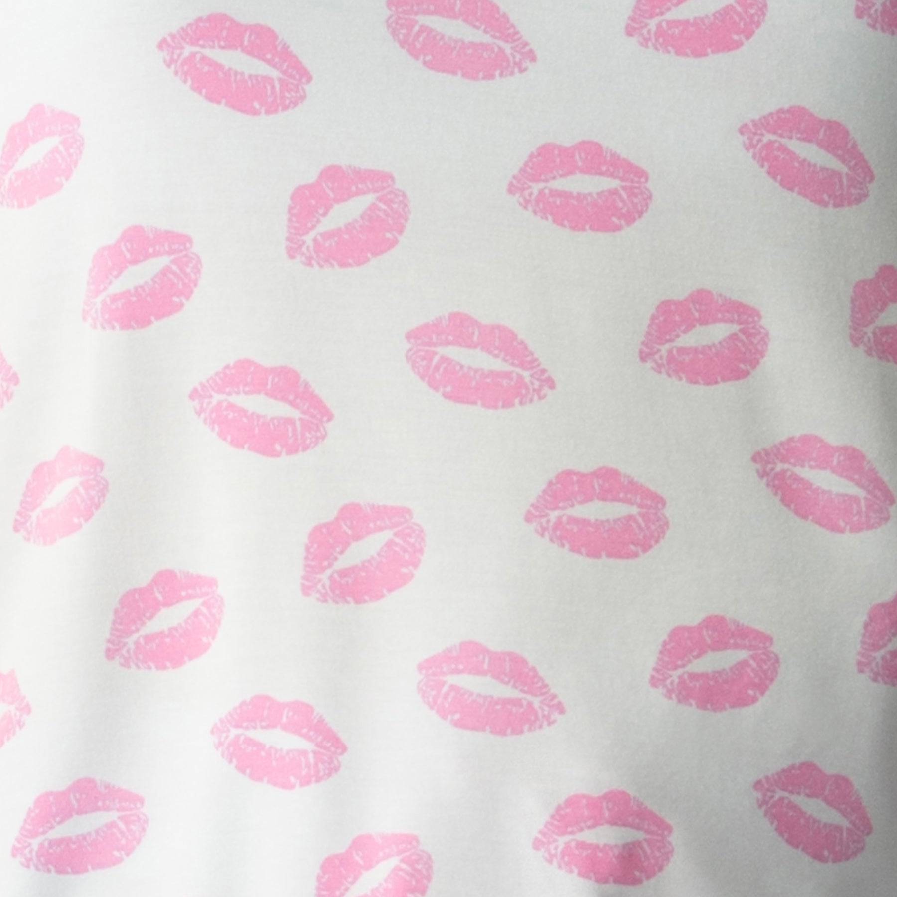 Playful pink lip-print..