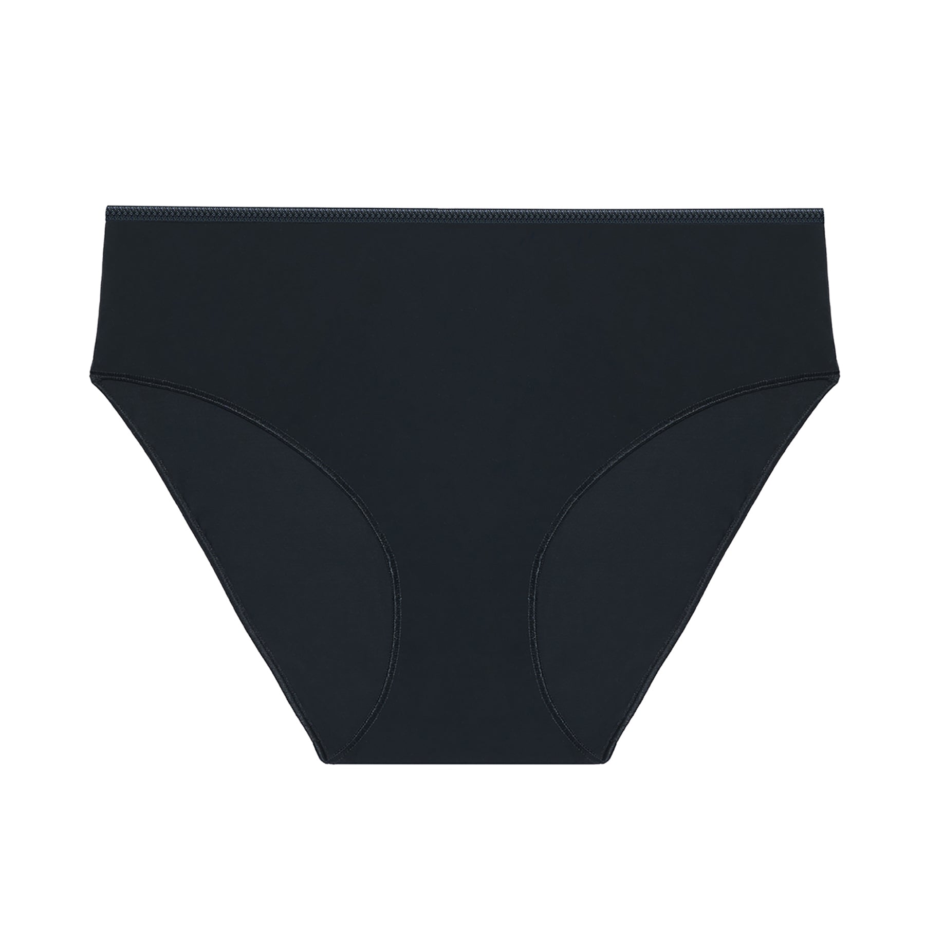 Simone Perele Andora Retro Brief style 131777 in Black 015, smooth front view with invisible finish.