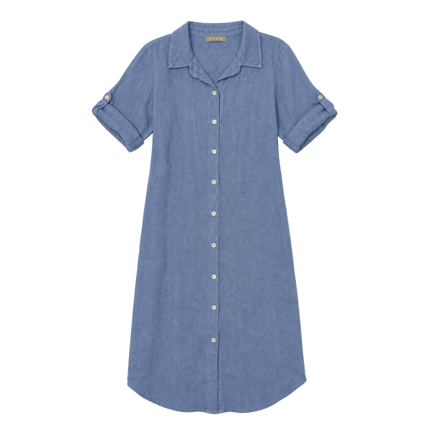 Pistache Button Up Dress