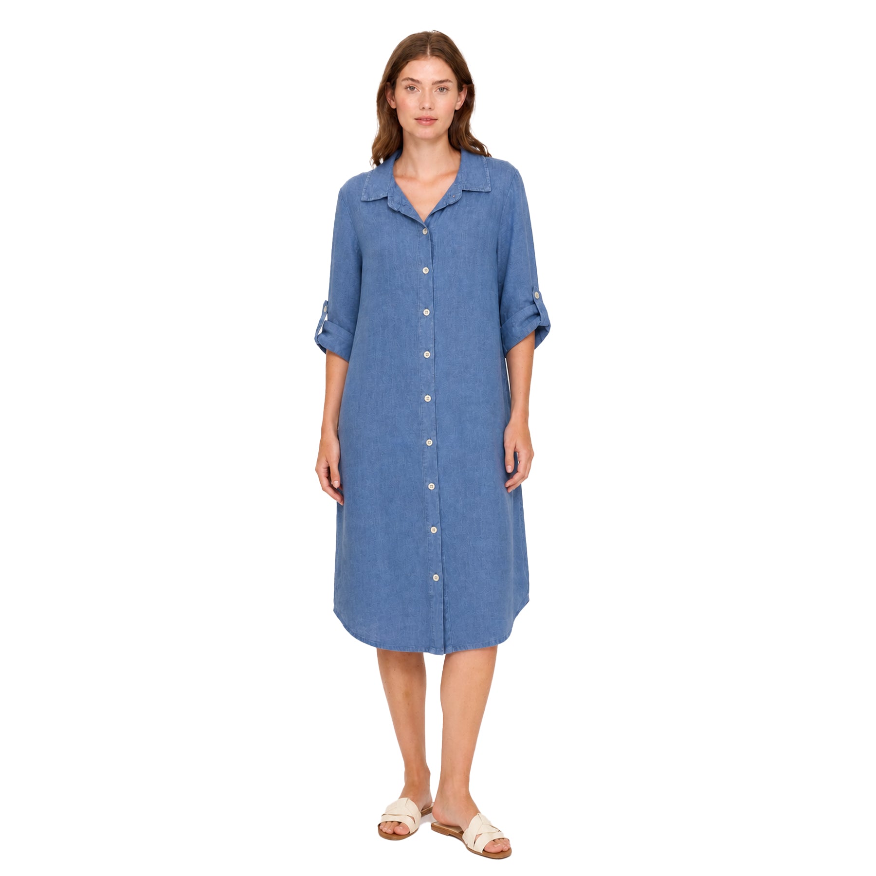 Pistache Button Up Dress