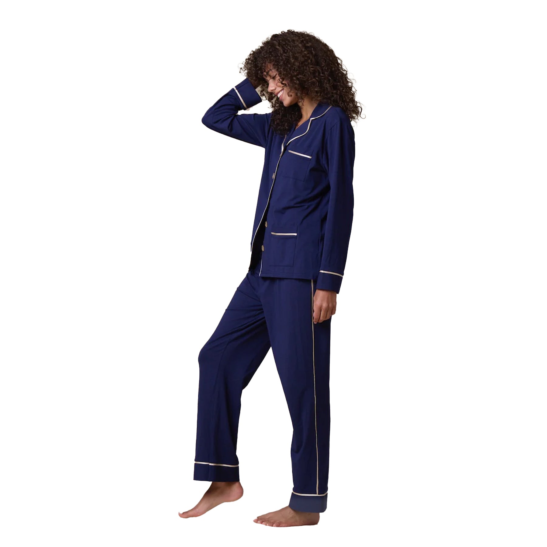 Kip Pyjamas Luxe Stretch Cotton