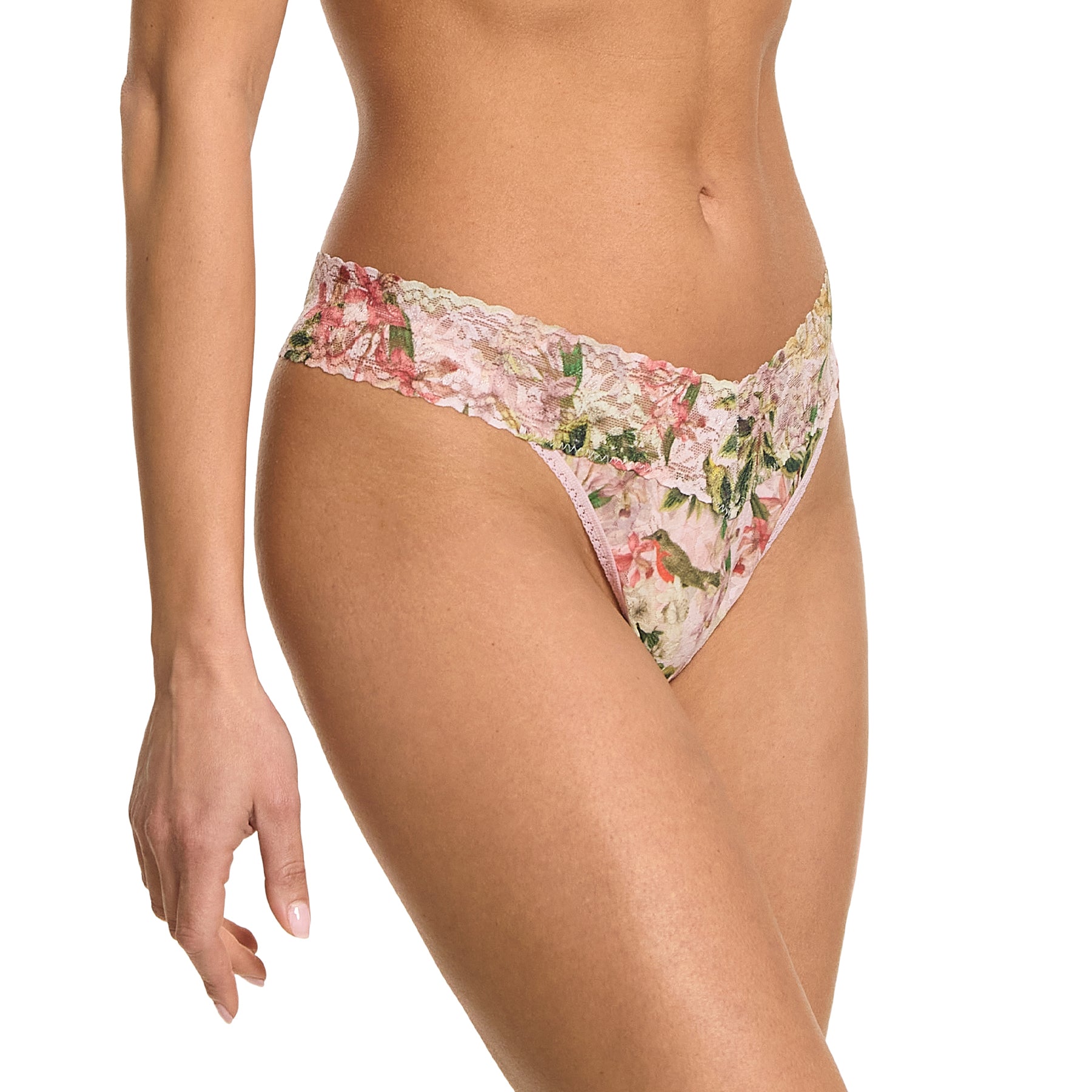 Hanky Panky Printed Lace Original Rise Thong