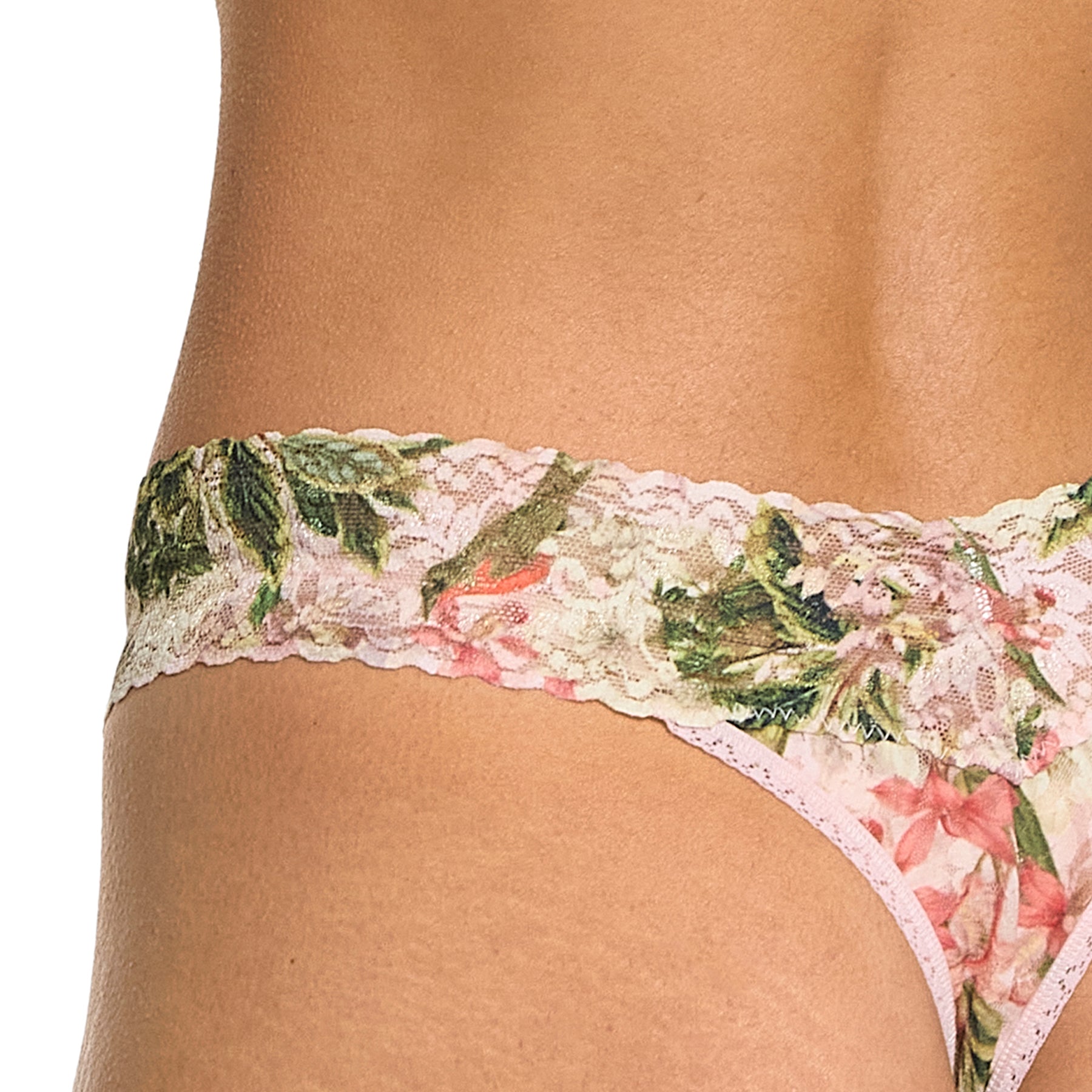 Hanky Panky Printed Lace Original Rise Thong