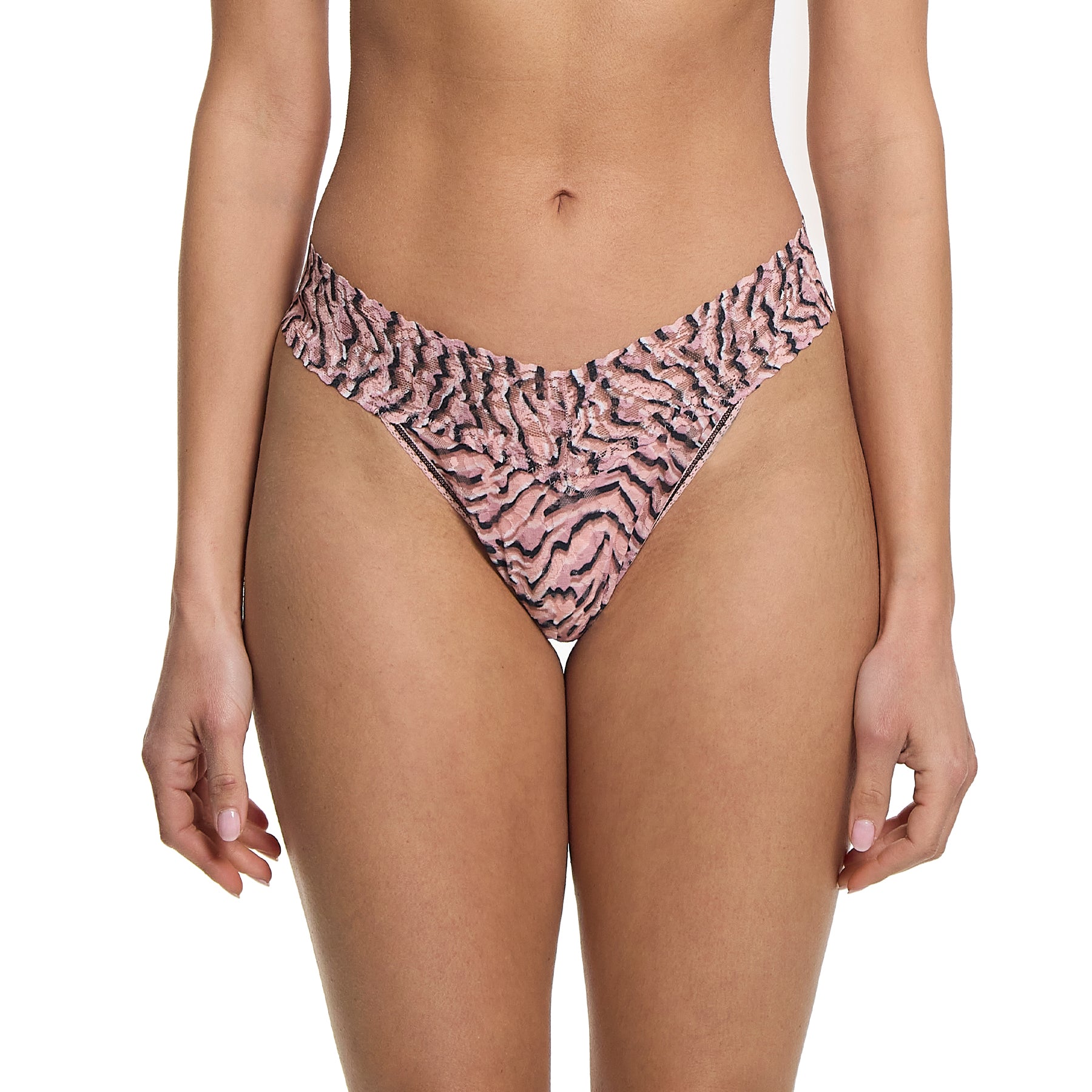 Hanky Panky Printed Lace Original Rise Thong