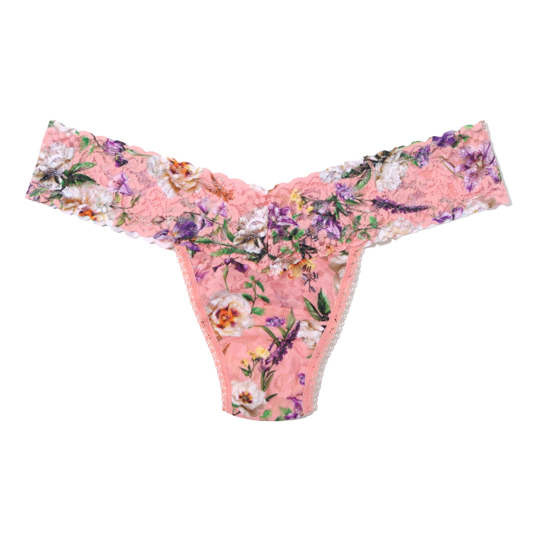 Hanky Panky Printed Lace Low Rise Thong