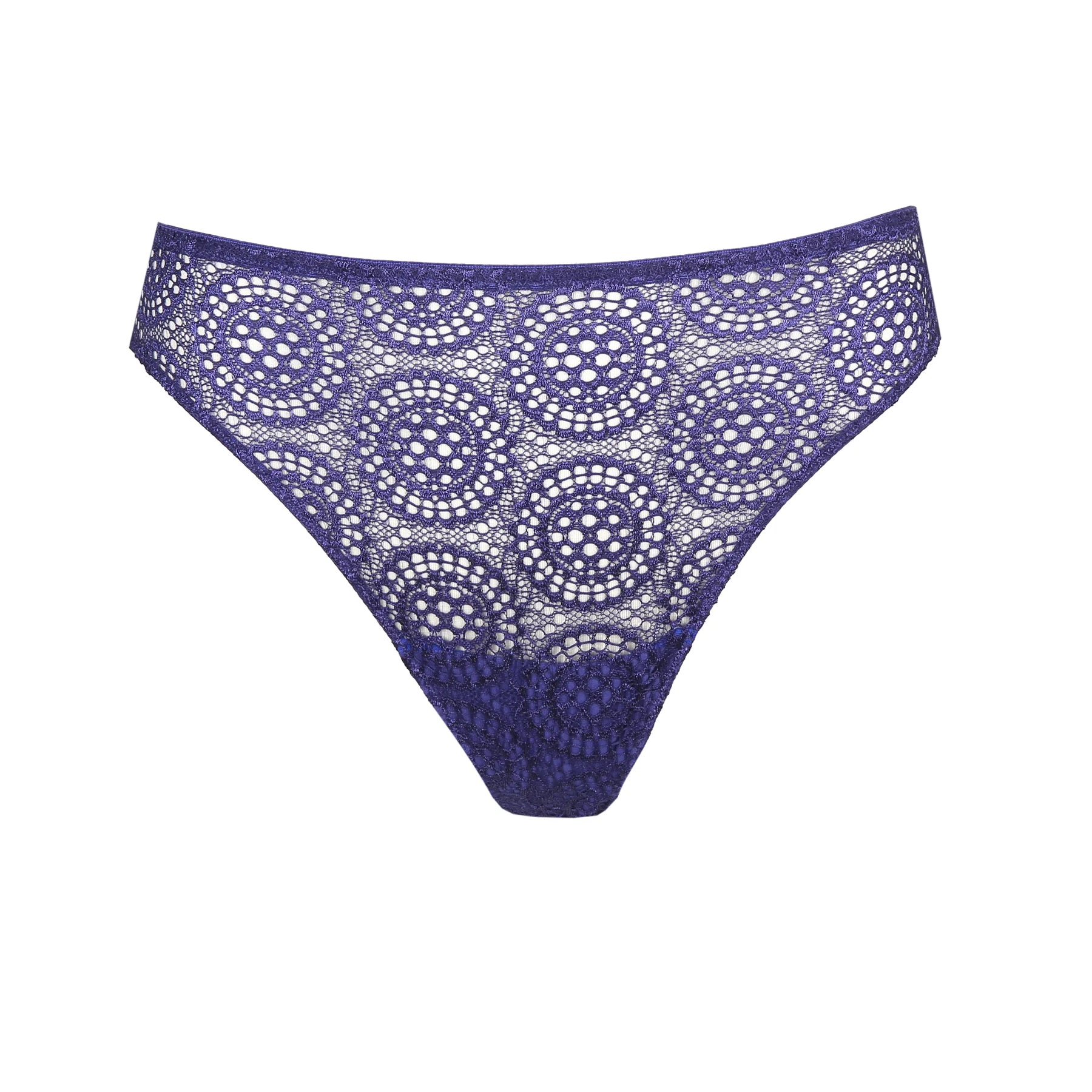 Azuki Women's Sexy Crotchless Panties See Through Embroidery Adjustable  Thongs For Women