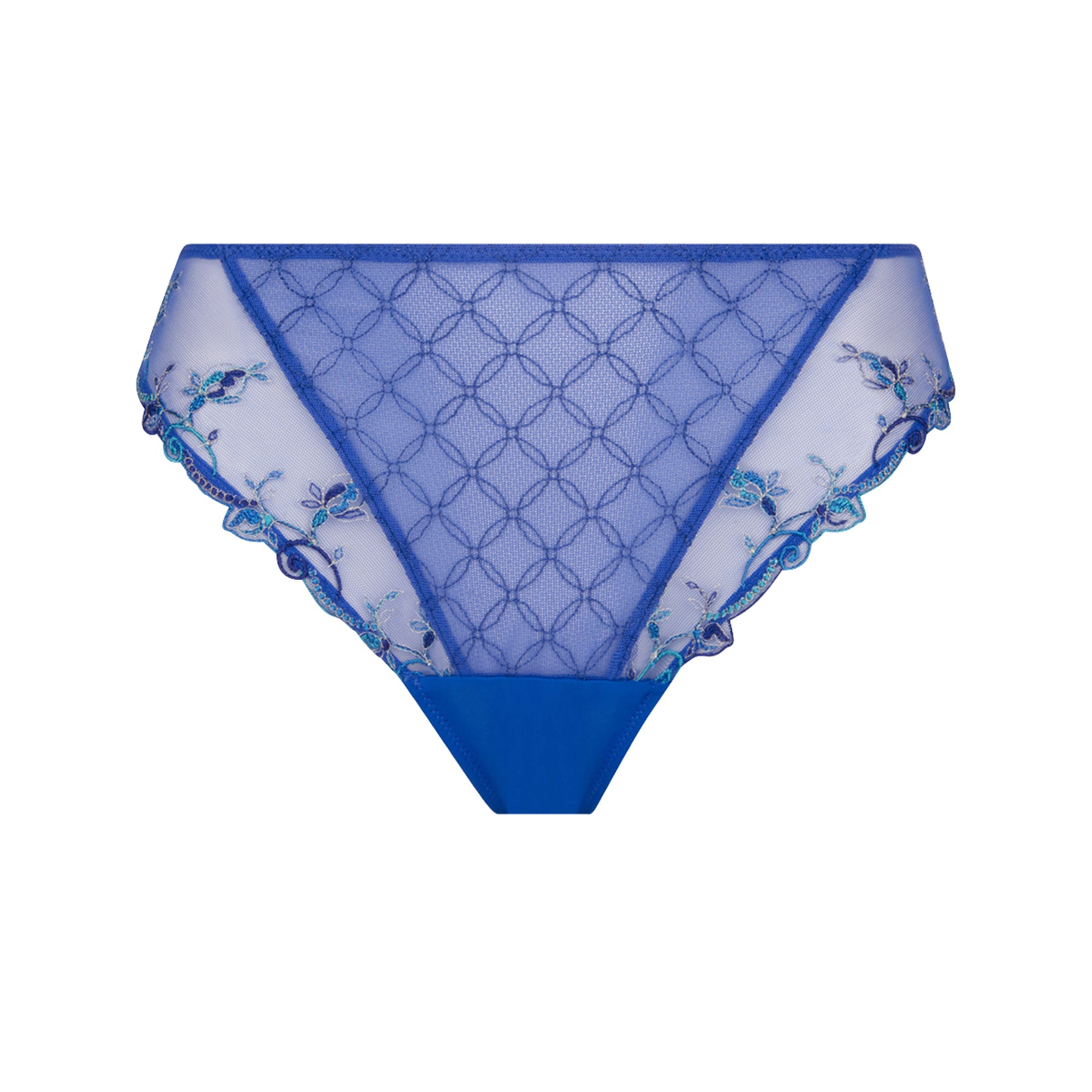 St. Eve Micro Bikini Panties Nylon/Spandex 2 Pk Blue Stripe/Navy - U Pick  Size