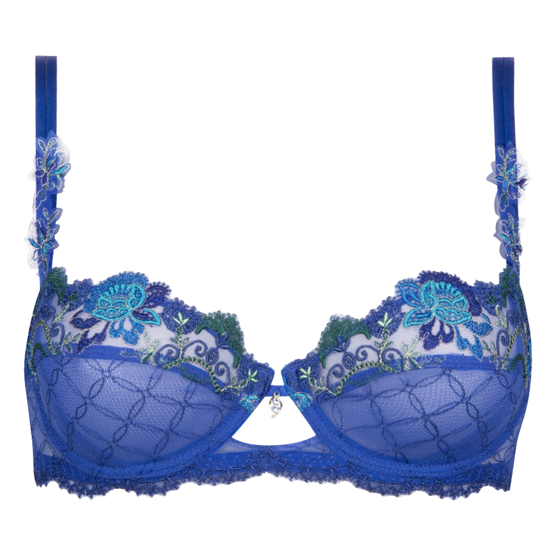 Just Comfy Inky Blue Lace Bralette – Sofyee