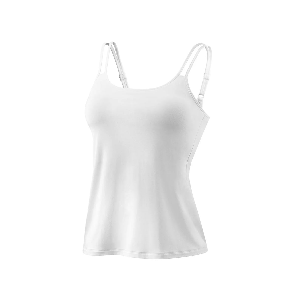 Amoena Valletta cami in White shelf bra built-in bra mastectomy clothing lingerie canada linea intima toronto valetta tank