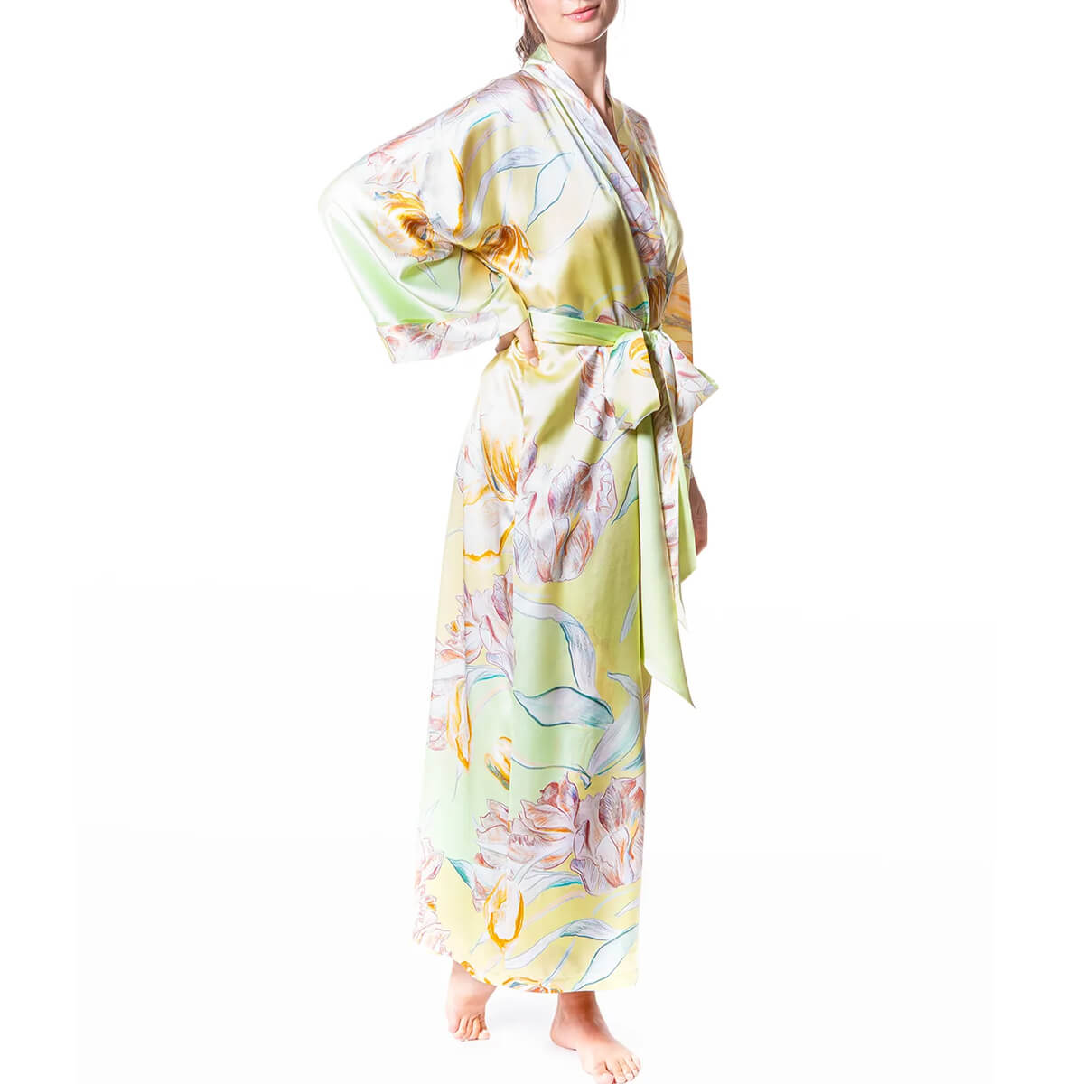 Christine Silk Avignon Long Robe