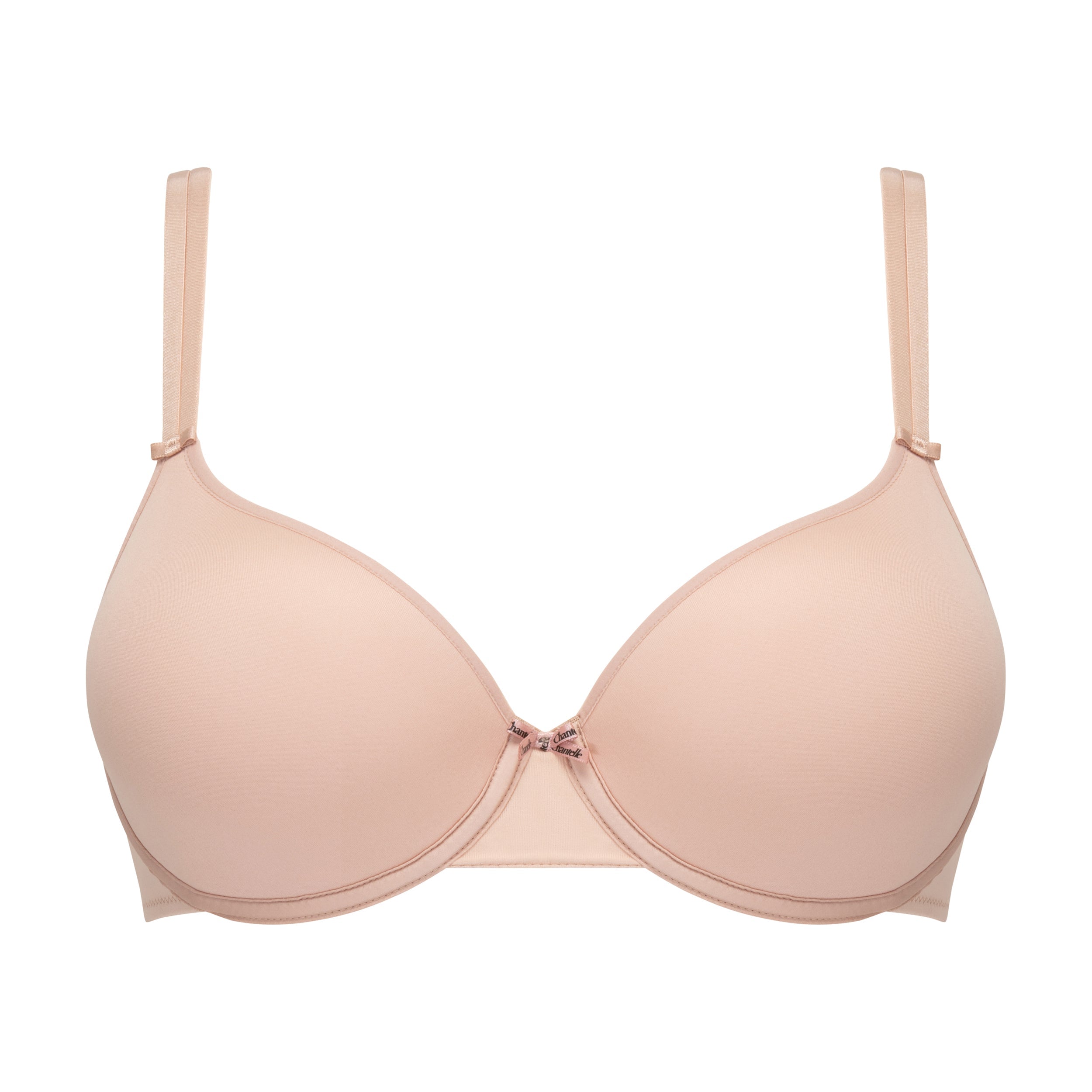 Chantelle bra basic invisible 1241 nude bras underwire how should a bra fit lingerie canada linea intima soft pink