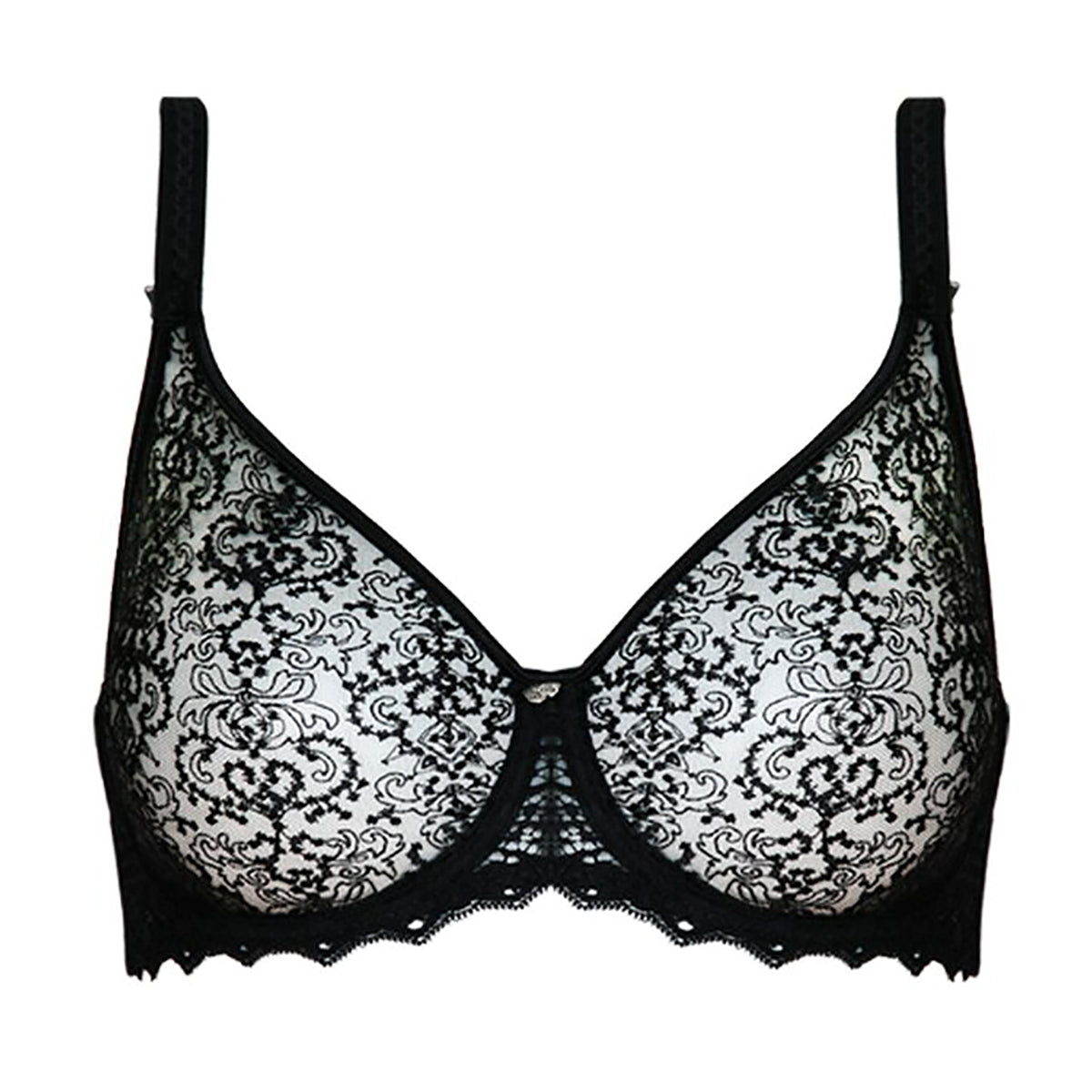 Empreinte cassiopee lace bra in black how should a bra fit french lingerie canada linea intima
