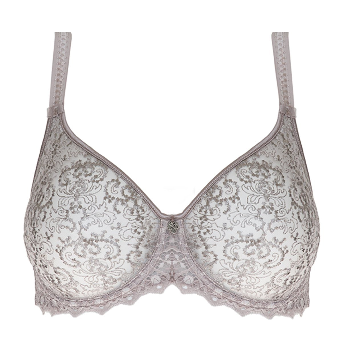 Comfortable nude invisible lace underwire full cup bra, VERITY
