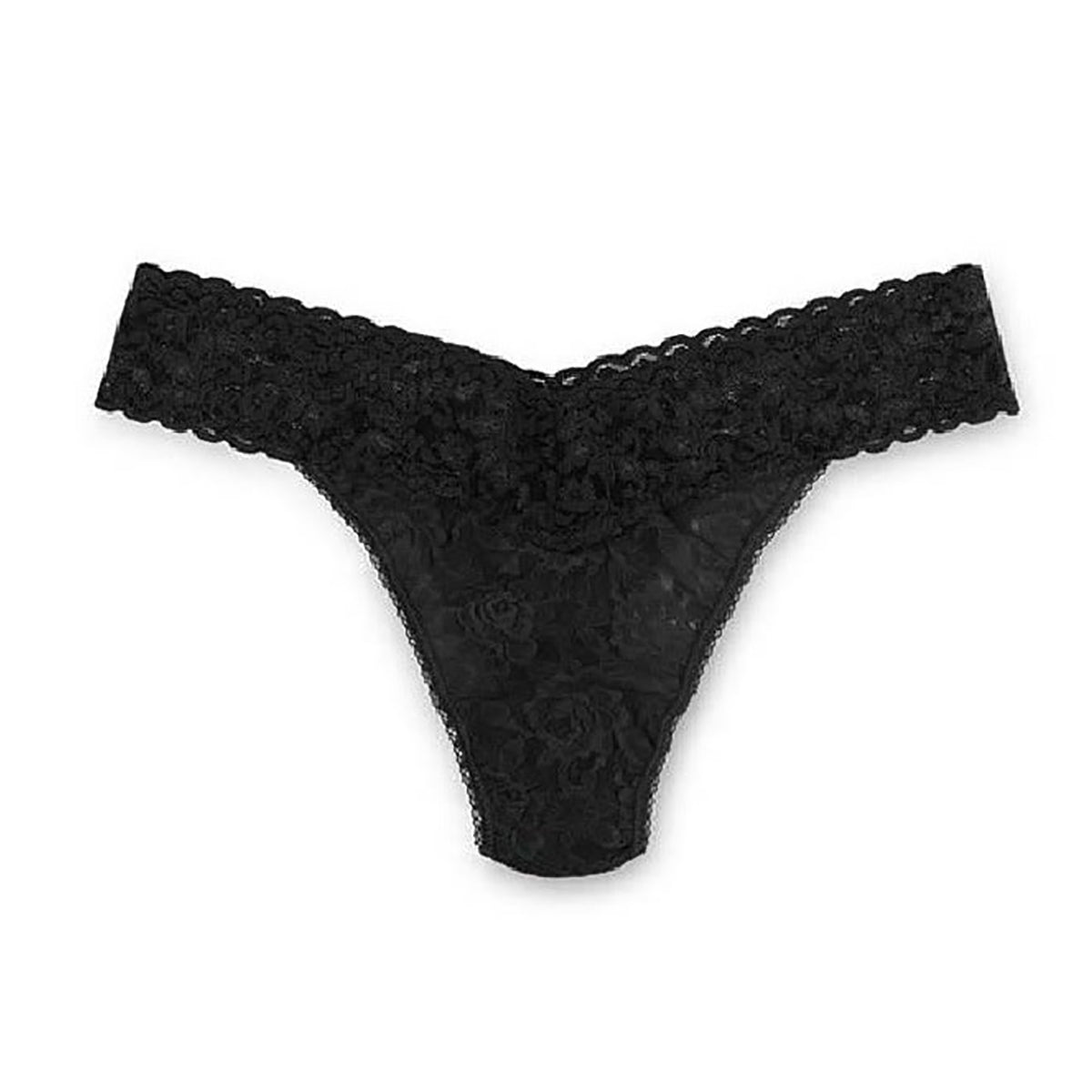 Hanky Panky Lace thong in black lace panty lingerie canada linea intima toronto original rise thong