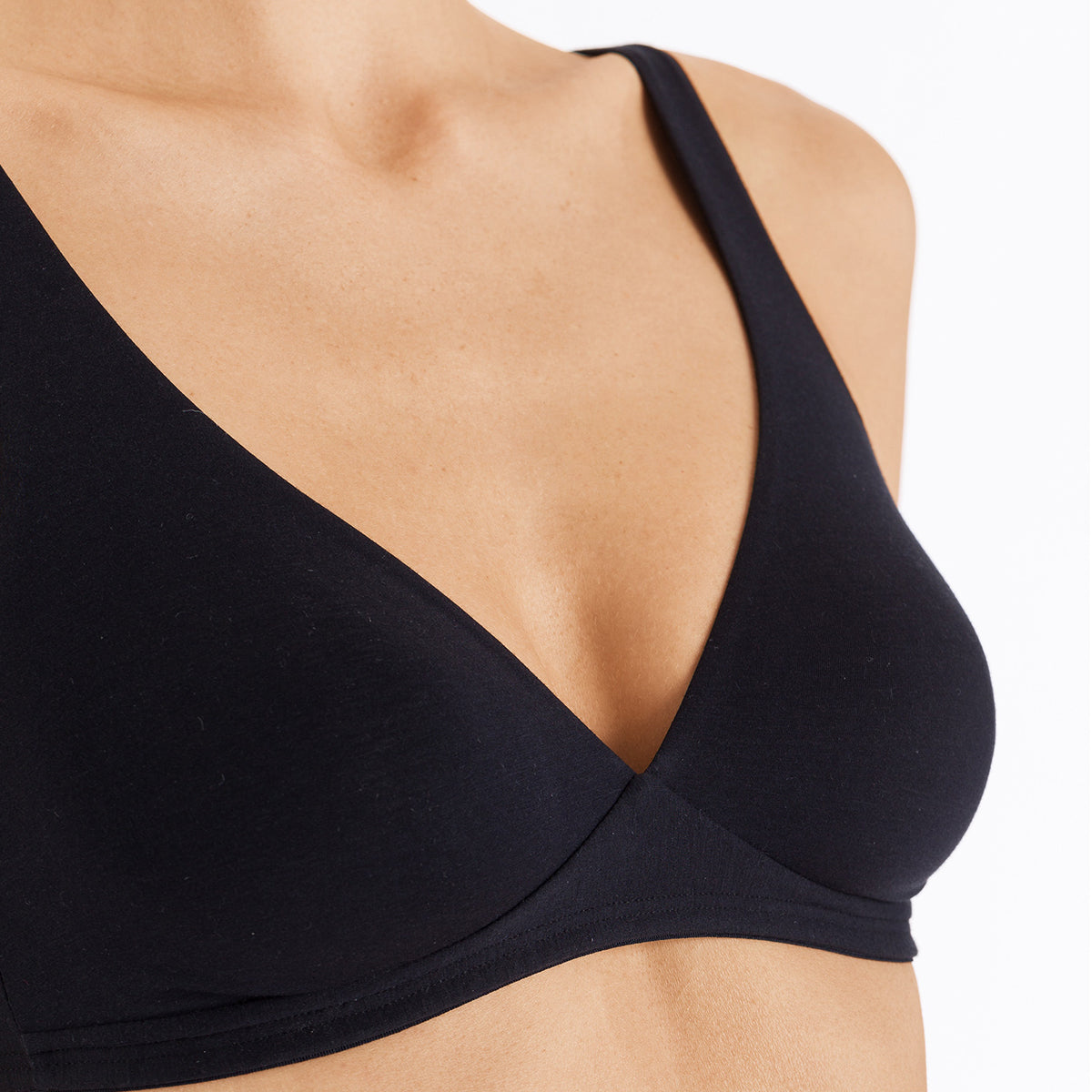 Hanro lingerie bras Moments bralette bra grey 071465 |Italian Design