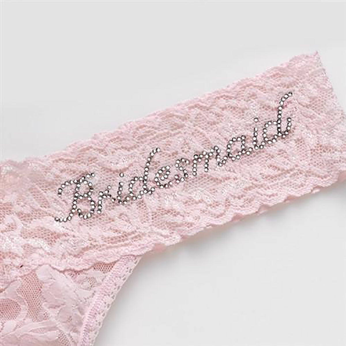Hanky Panky Lace "Bridesmaid" Original Rise Thong 481131 in Bliss Pink
