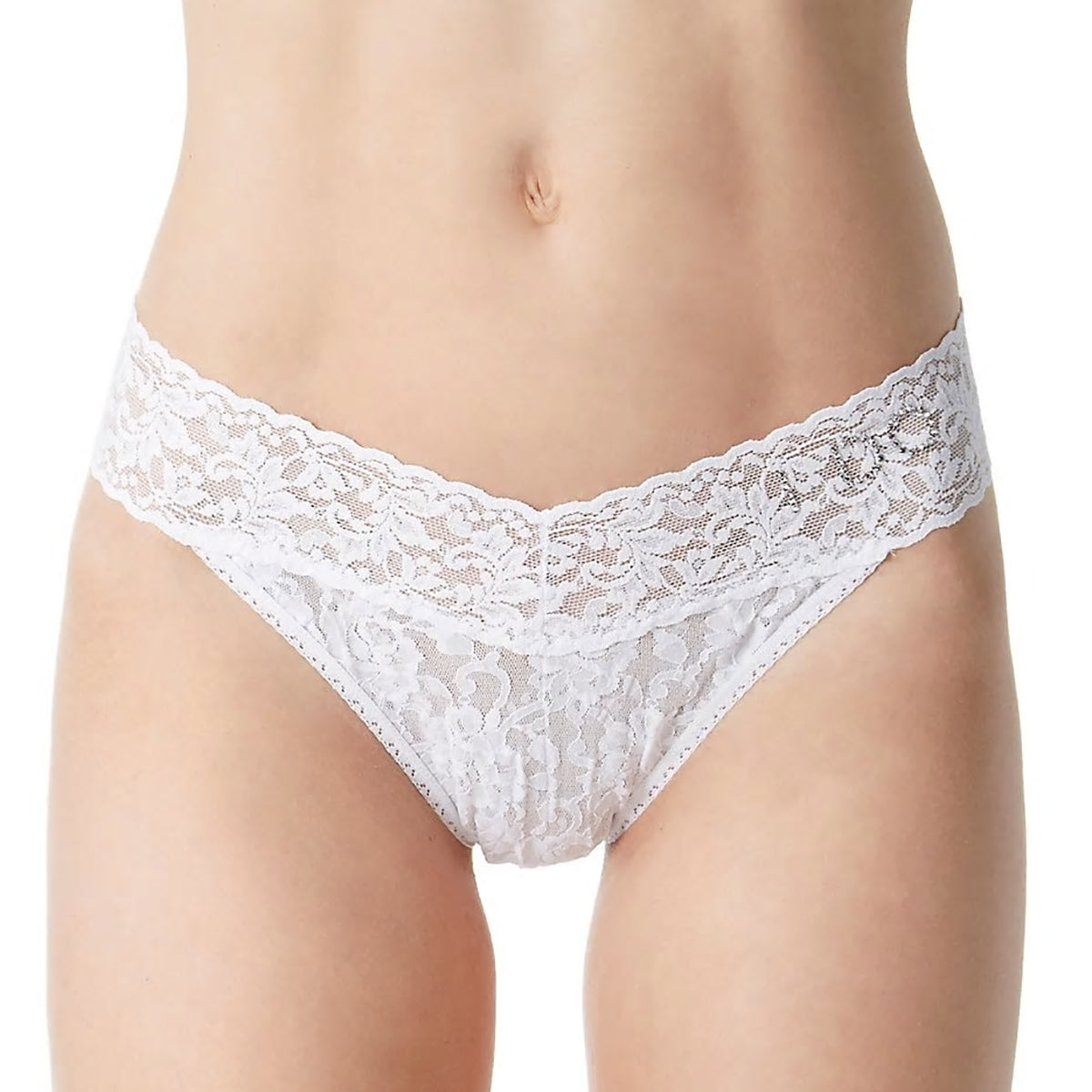 Hanky Panky "I DO" Lace Original Rise Thong Bridal 6511 in White