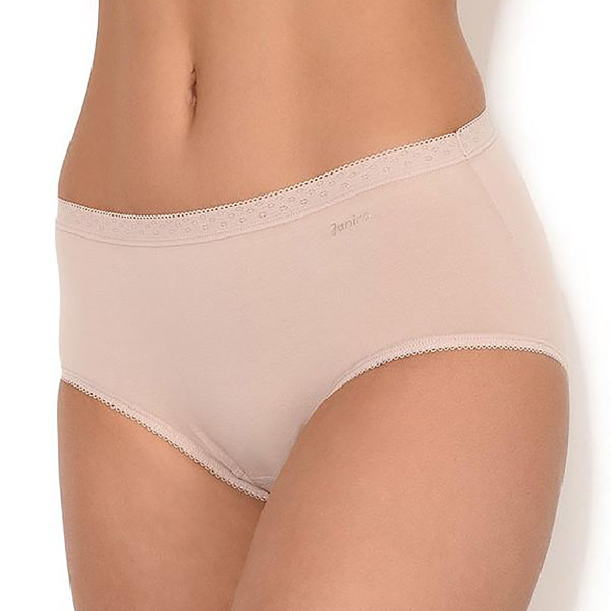 Janira essential cotton panty brief lingerie canada in nude dune beige underwear linea intima multi pack