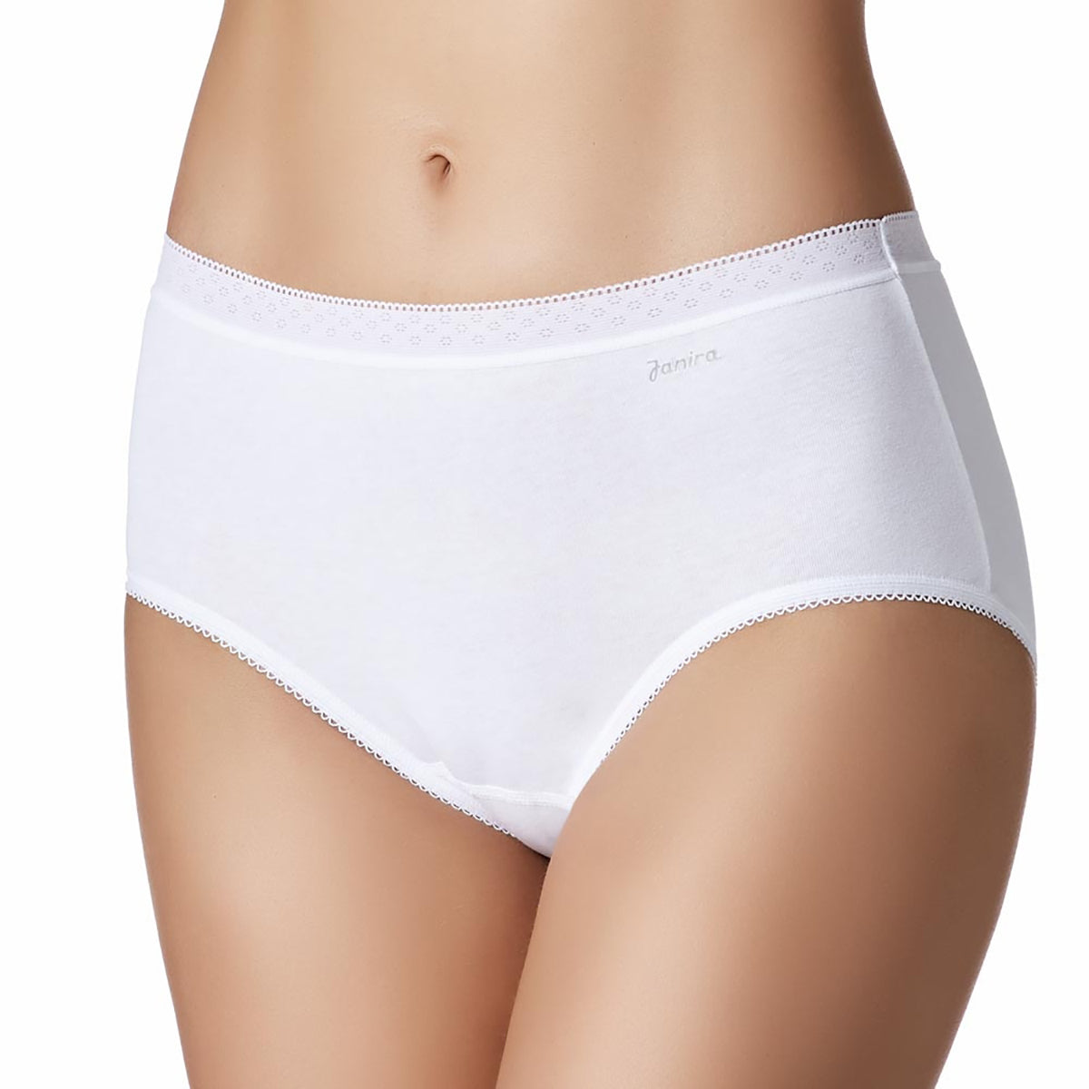 Janira essential cotton panty brief lingerie canada in white bride bridal underwear linea intima multi pack
