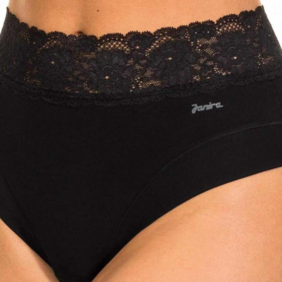 Janira dolce cinture brief black panty cotton underwear spain spanish lingerie canada linea intima