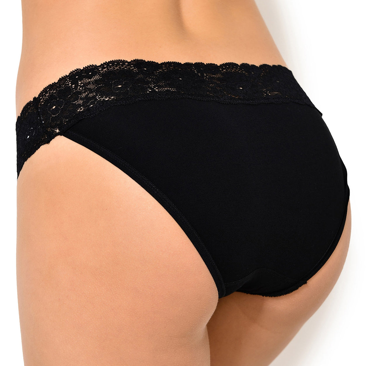 NEVER NEUD Women Bikini Black Panty - Buy NEVER NEUD Women Bikini Black  Panty Online at Best Prices in India