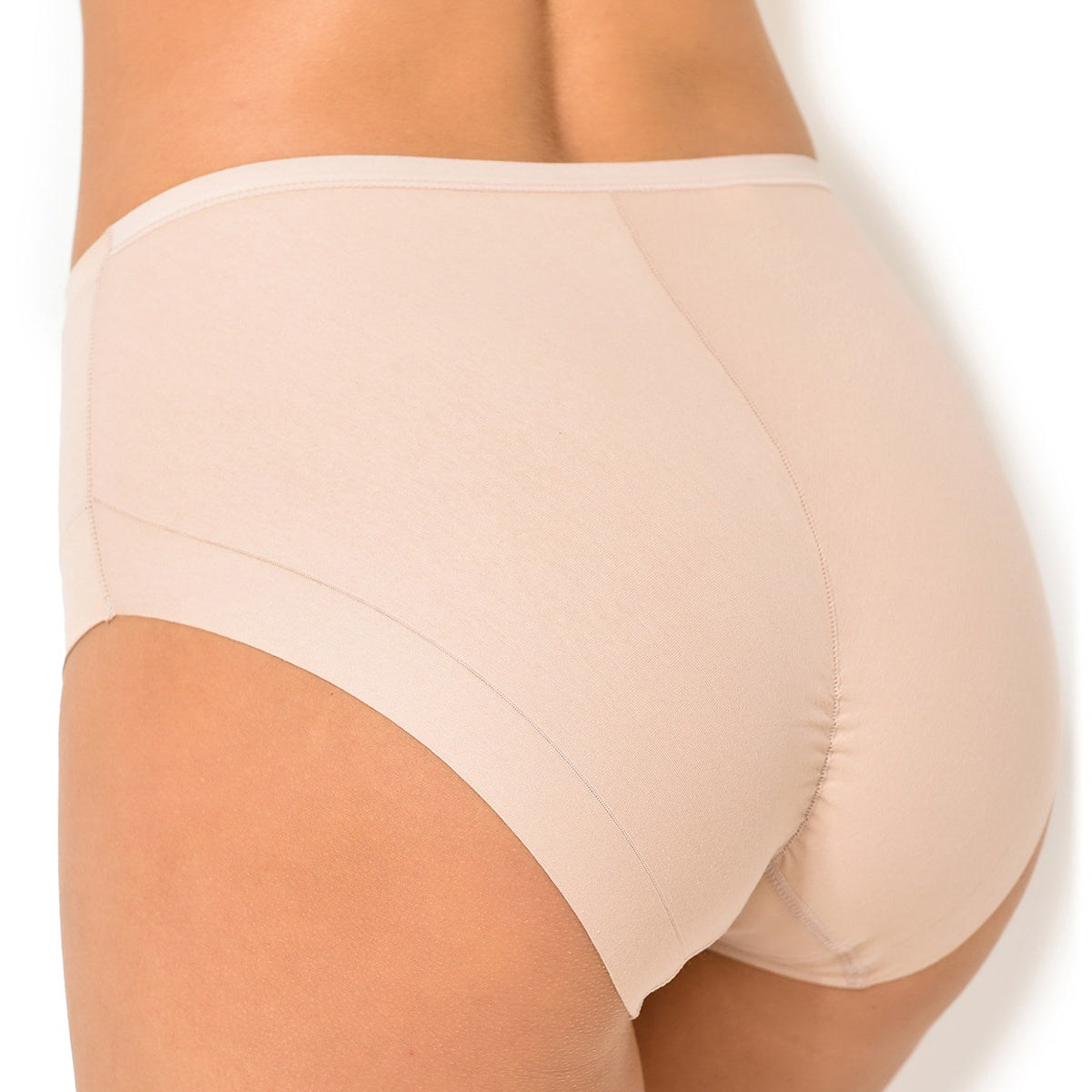Janira cotton band brief in dune nude beige panty lingerie canada linea intima
