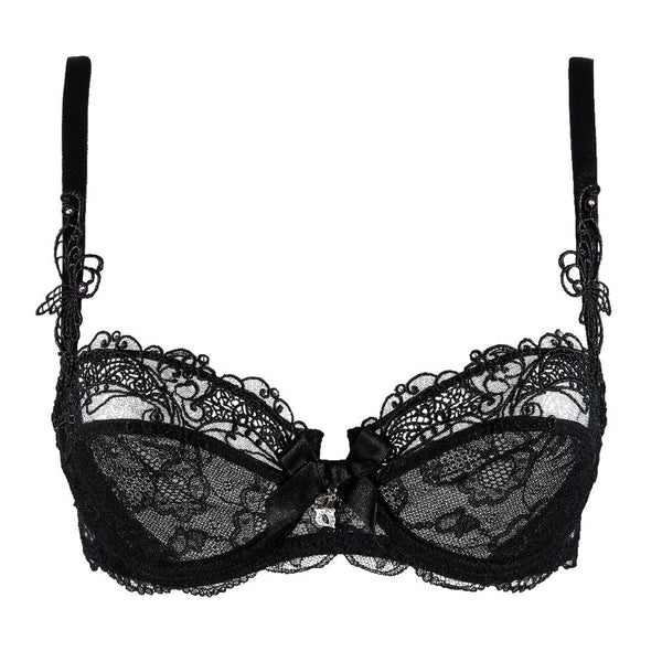 【LISE CHARMEL】新作ショーツ★SOIR DE VENISE★Slip seduction Sexy black lace high brief by lise Charmel