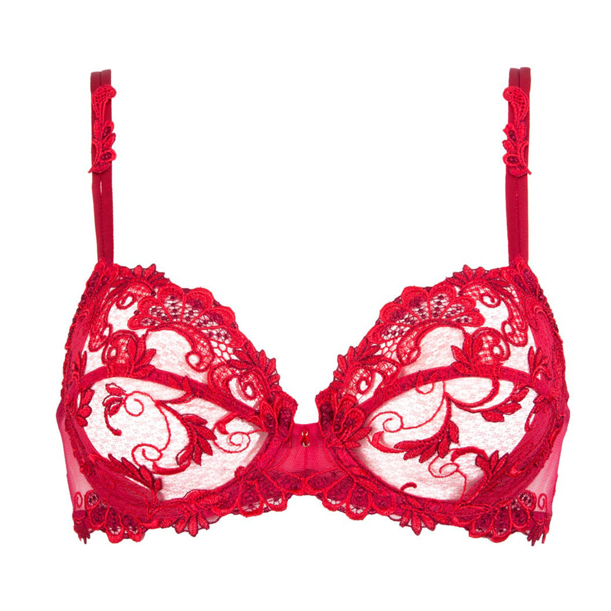 Red J Cup Bras