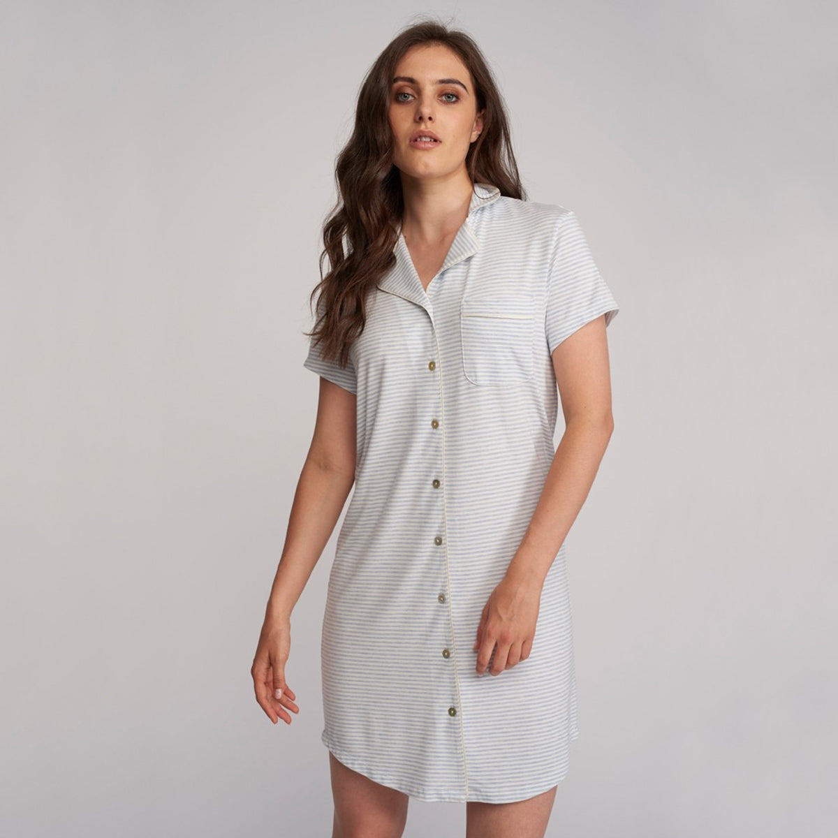 Button Up Night Shirt  Lusomé Sleepwear USA – Lusome Sleepwear USA