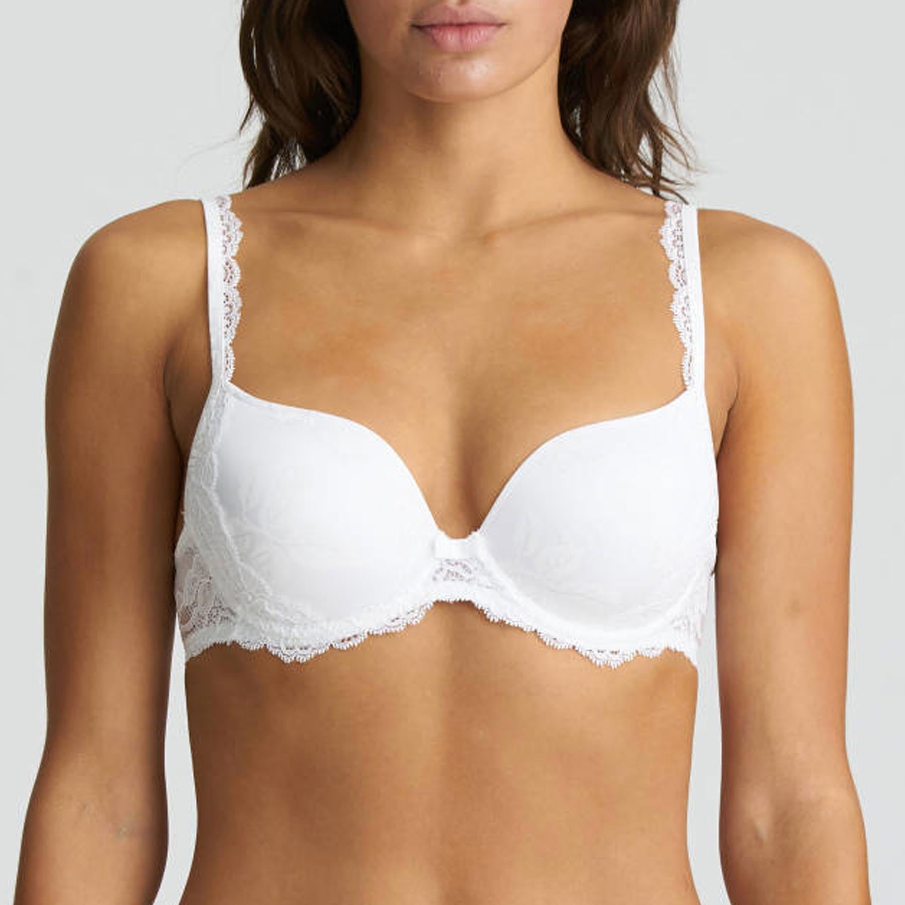 Contemporary Lace Padded Plunge Bra