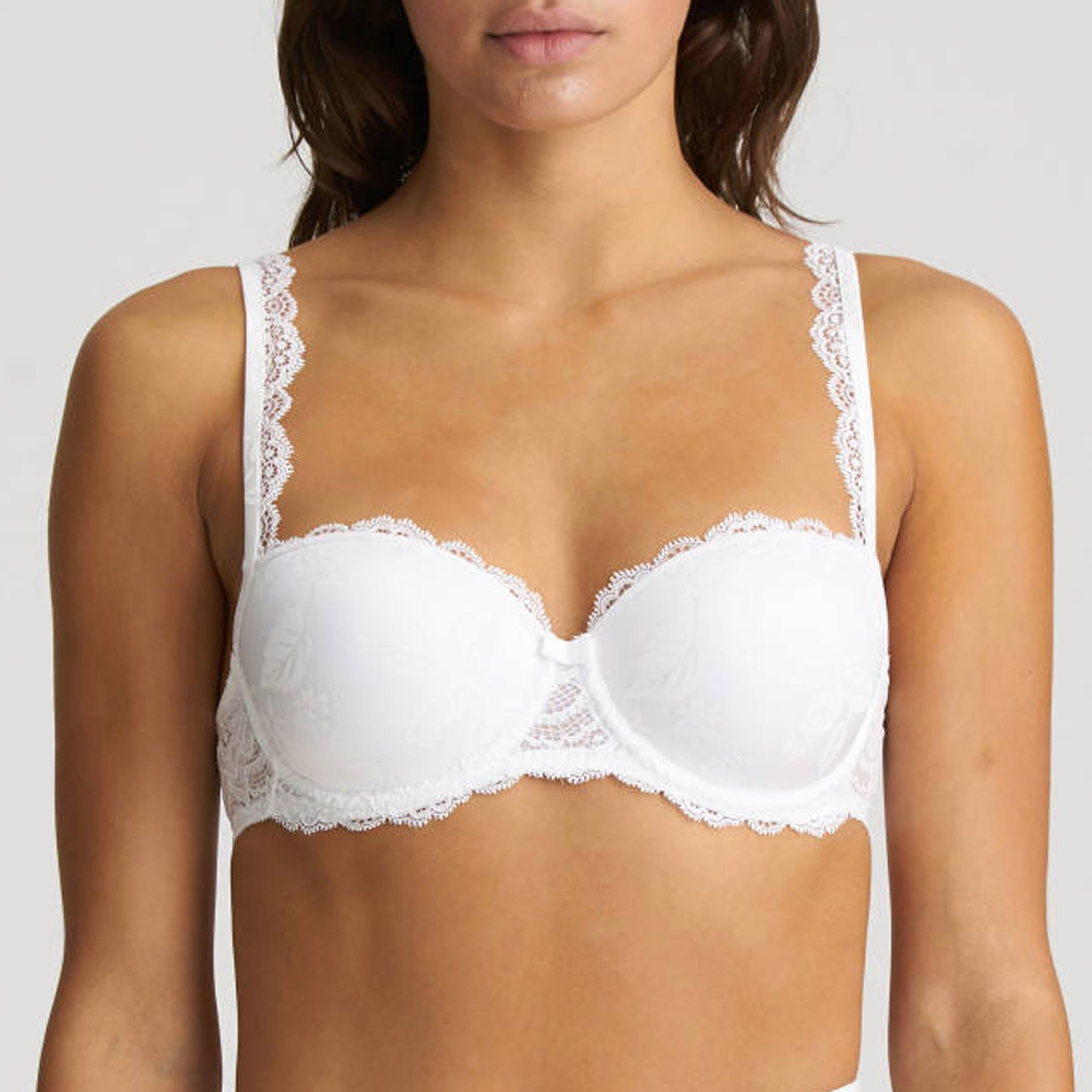 VASSARETTE Womens White Strapless Multi-Way Convert Pad Bra Size 34C  #75-256