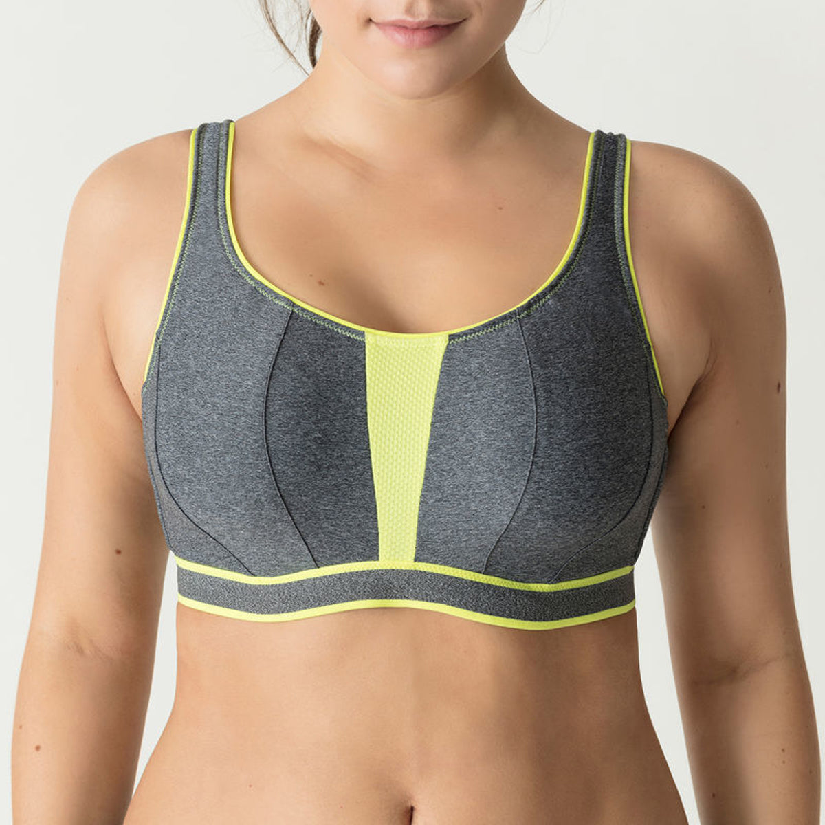 Prima Donna Women's The Sweater Underwire Sports Bra, 6000110, Cosmic Grey,  32D at  Women's Clothing store