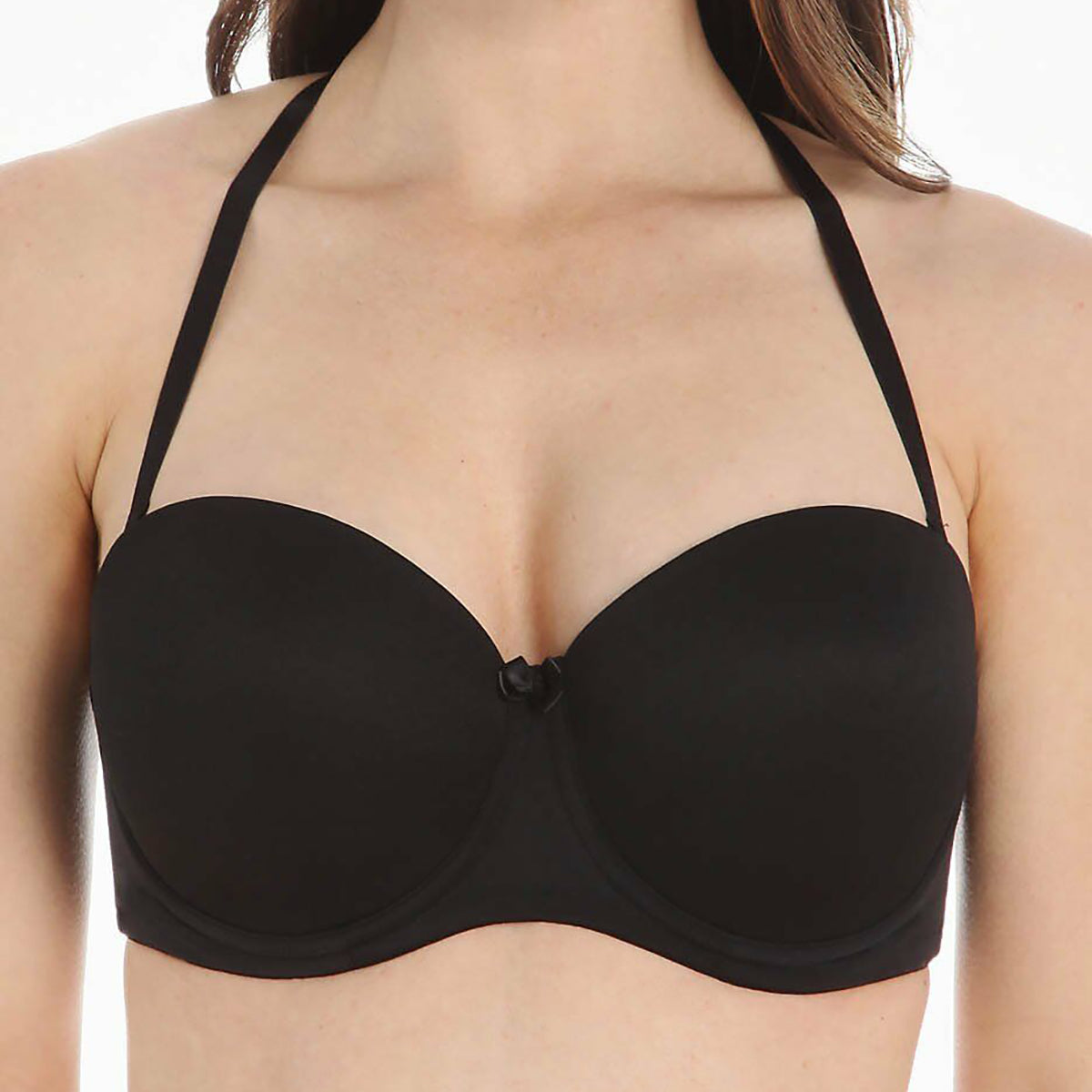 Japanese Style Ab Cup Women's Push Up Wireless & Strapless Bra With Thin  Padding