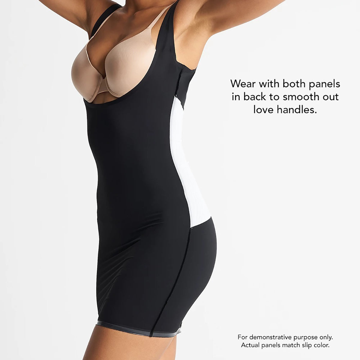 Assets By Spanx, Intimates & Sleepwear, Assets Spanx Luxe Lean Half Slip  Firm Control Black Skirt Shaping Shapewear