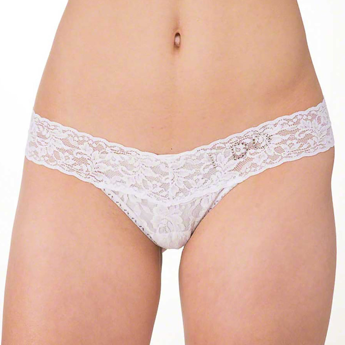 Hanky Panky "I DO" Lace Low Rise Thong 6510 in White