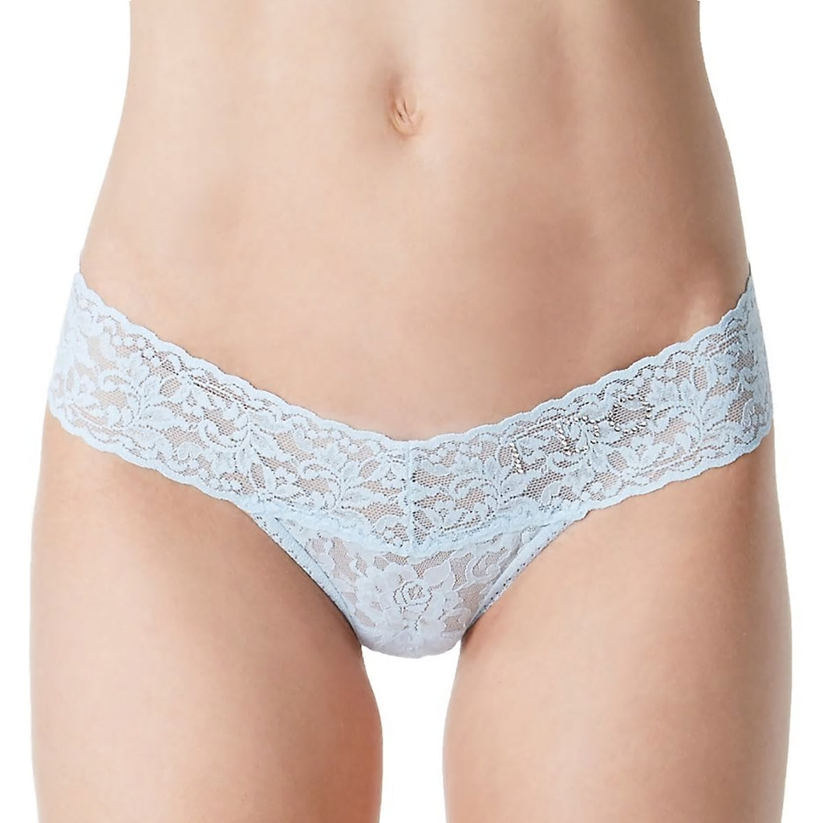 Hanky Panky "I DO" Lace Low Rise Thong 6510 in Blue
